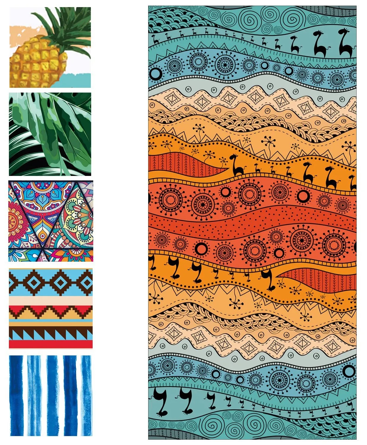 Full Color Beach Towel - 31.5'' x 63'' 7