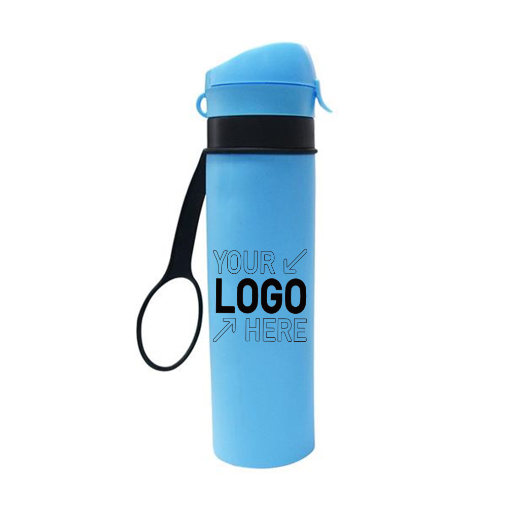 20 oz Silicone Bottle With 2