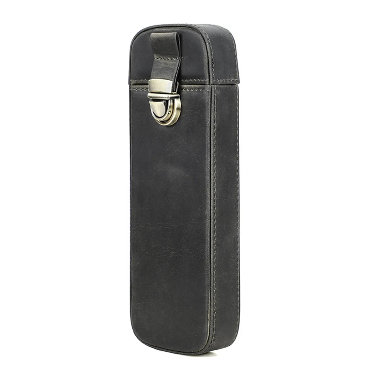 Exquisite Leather Handmade Hard Pen Storage Box 9