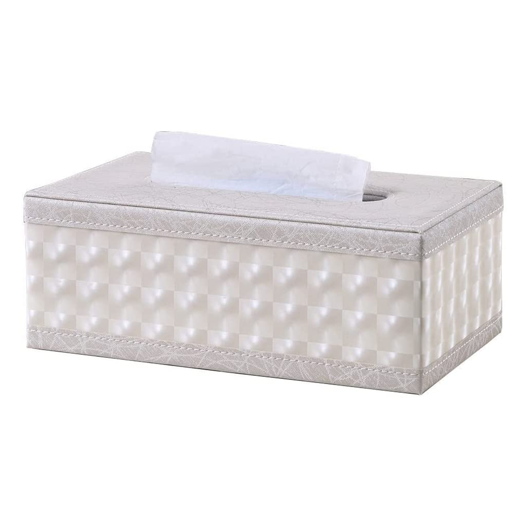 Rectangular PU Leather Tissue Box Holder 5