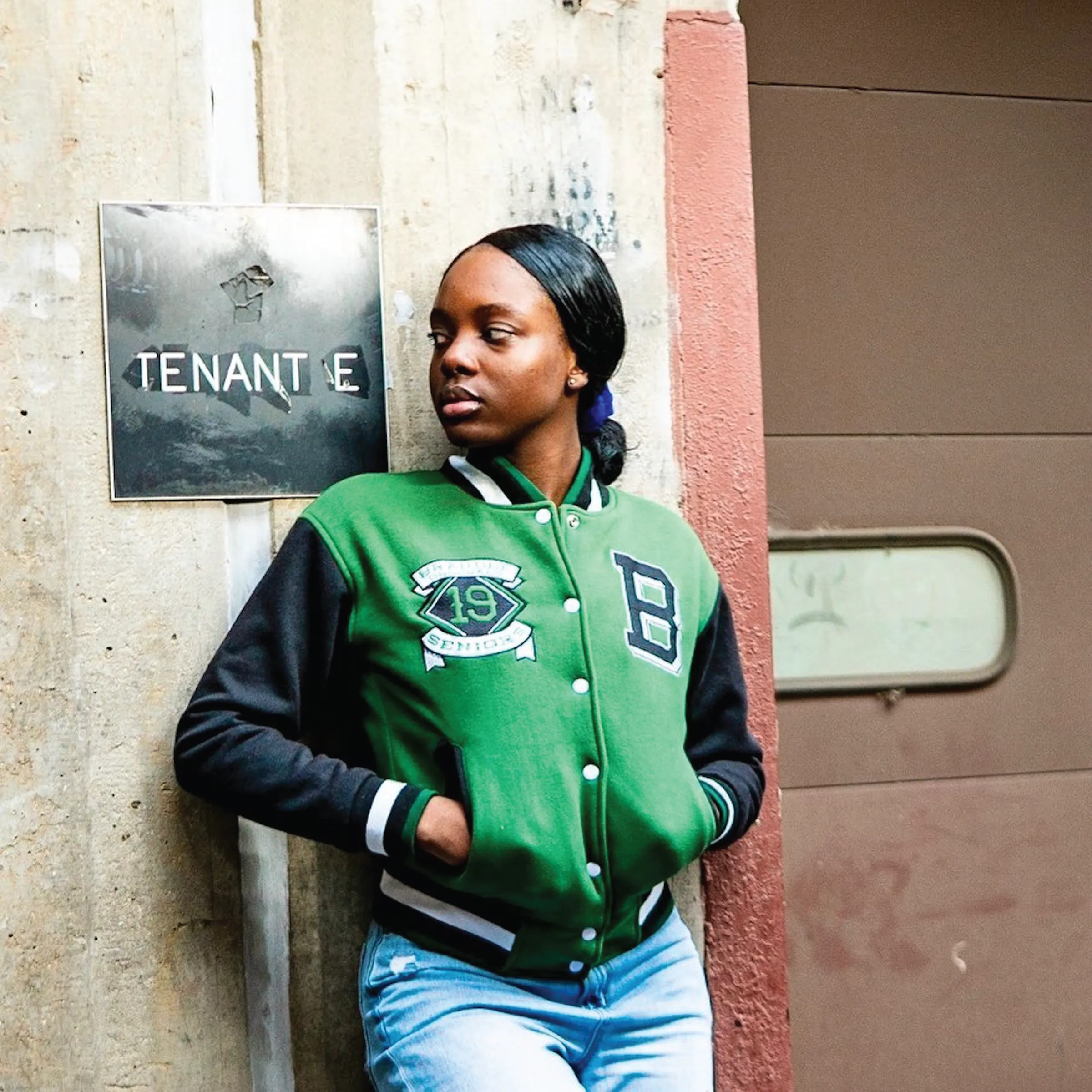 Cotton Fleece Varsity Jacket With Black Satin Lining 5
