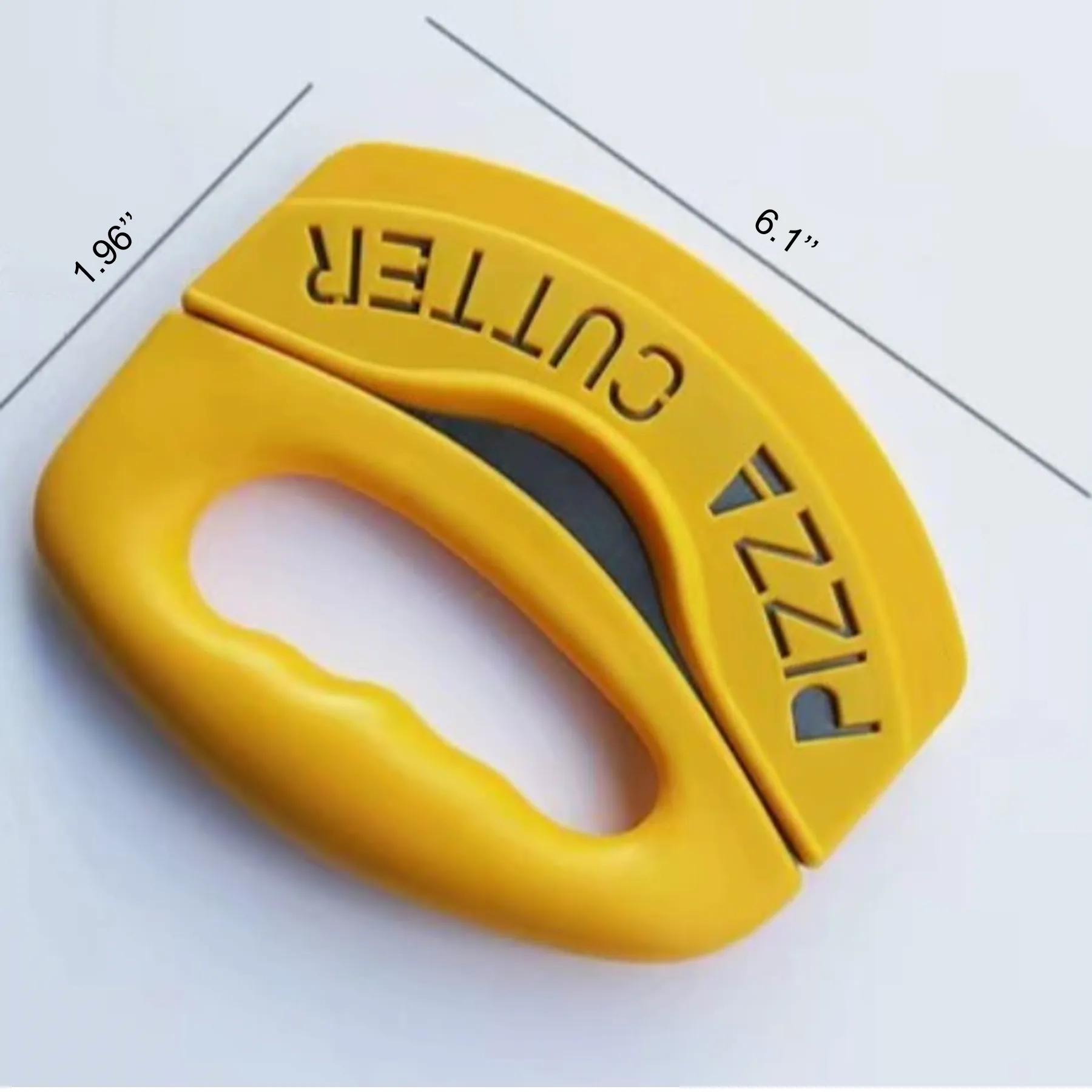 Stainless steel hand-held pizza cutter 5