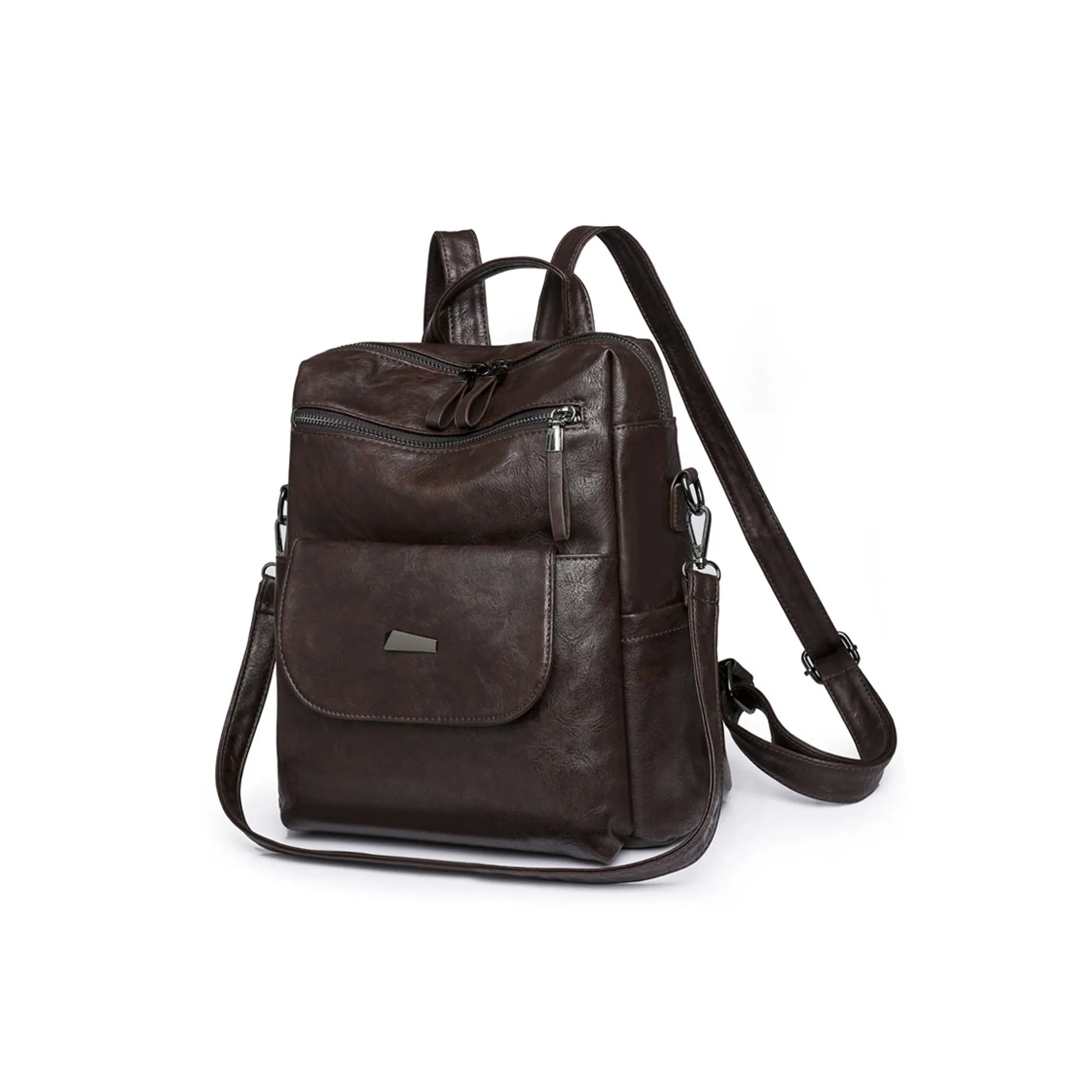 PU Leather Transformable Rucksack 8