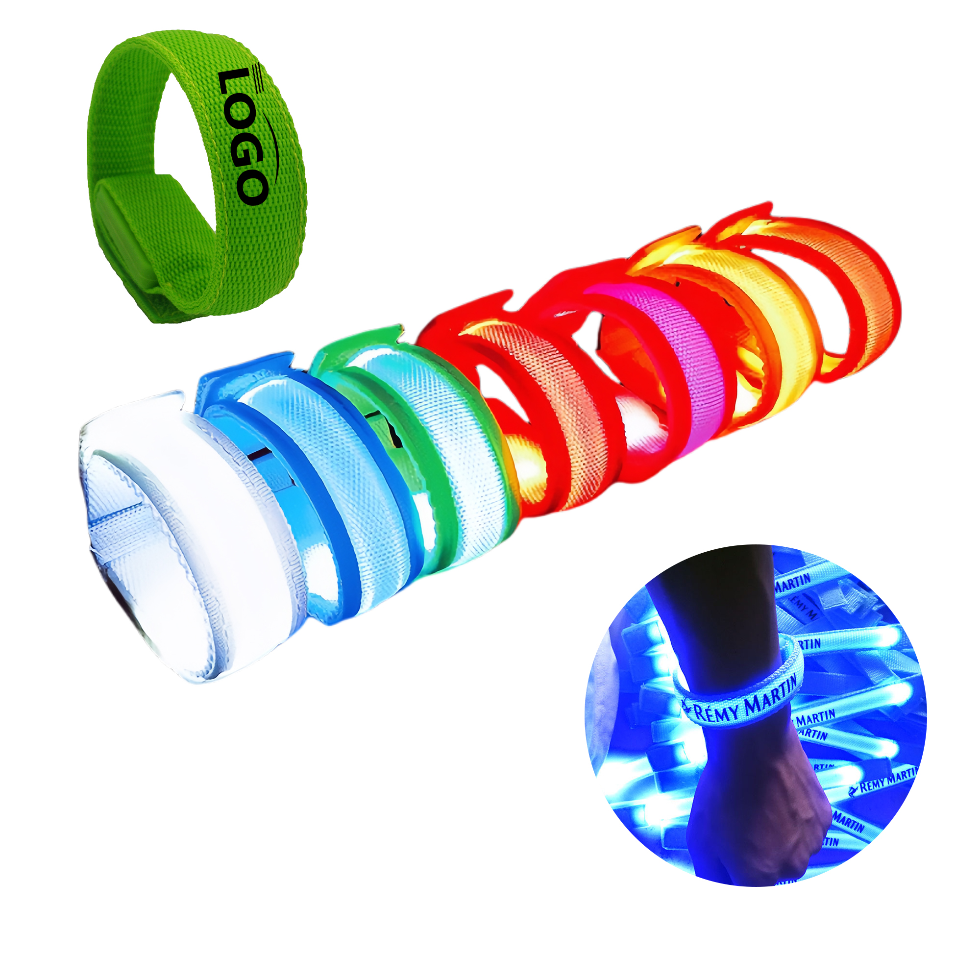 LED Glow Wristband with Logo Customization 4