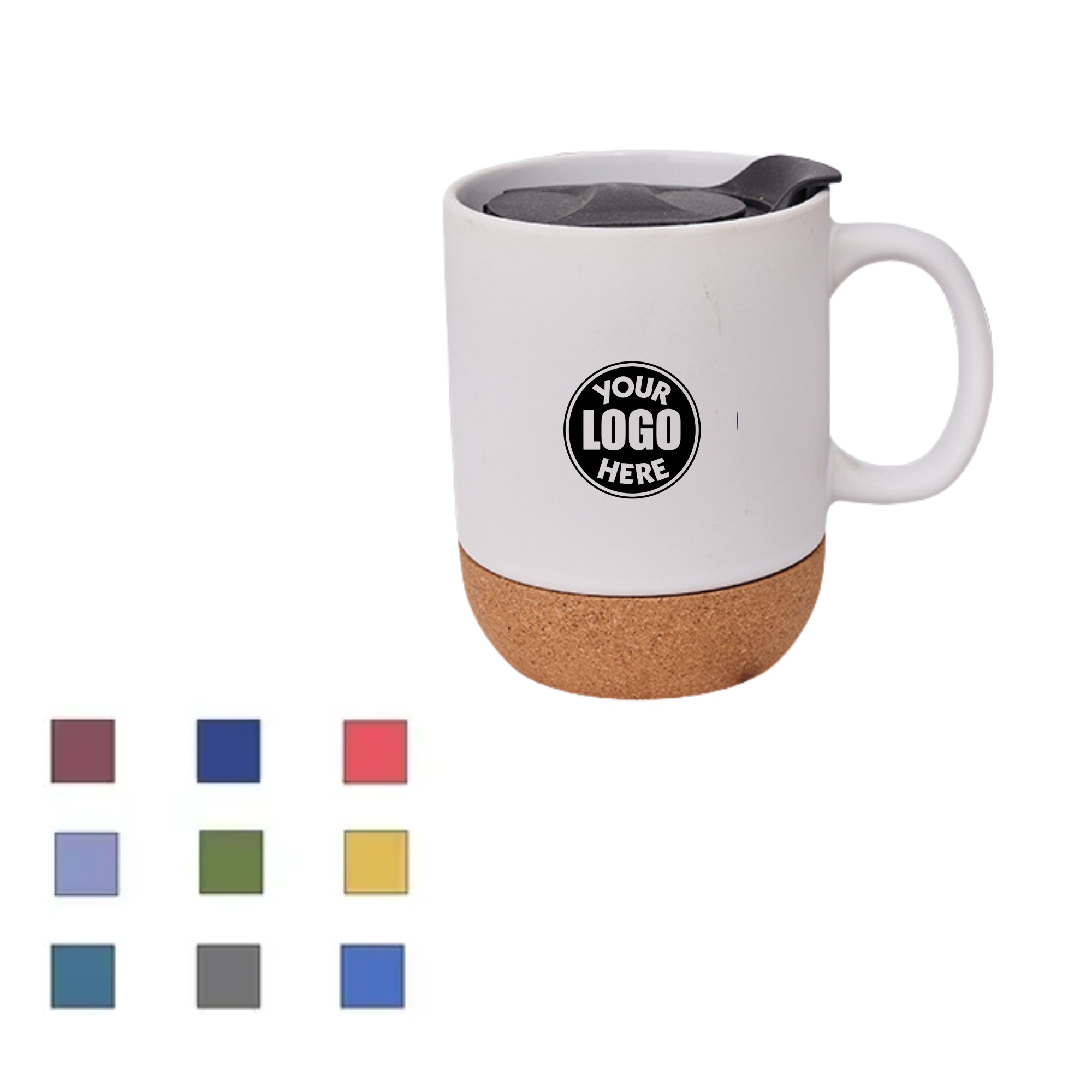 Ceramic Cup w/Cork Bottom 2