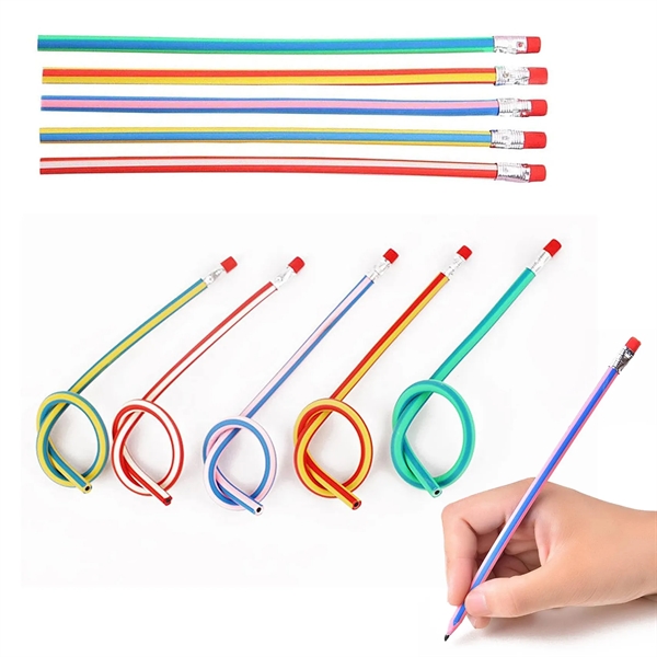 Creative Soft Flexible Pencil Stress Reliever