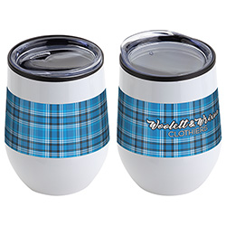 Onyx 12 oz Stainless Steel/Polypropylene Wine Goblet 24