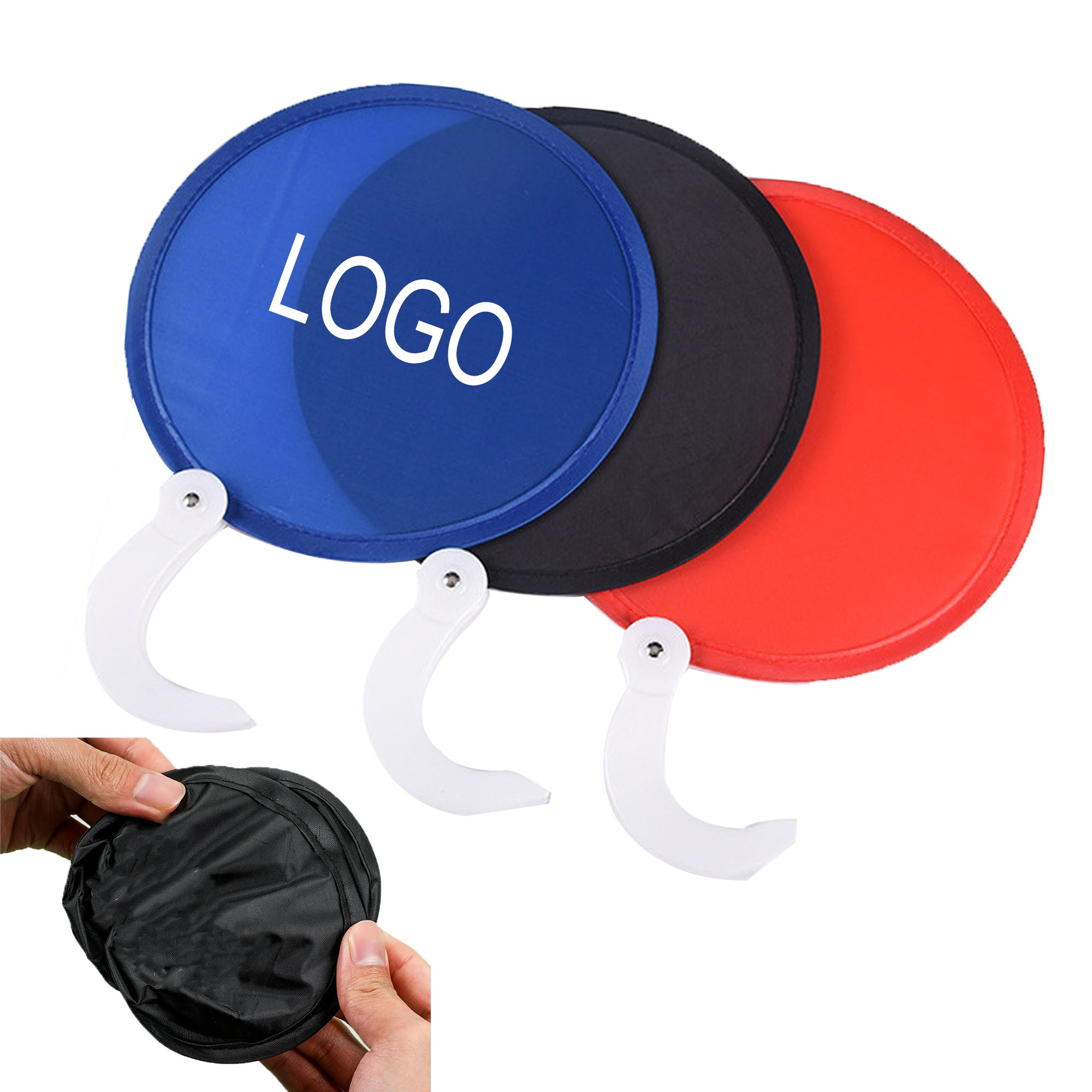 MOQ 20 Foldable Handheld Round Folding Fan 2