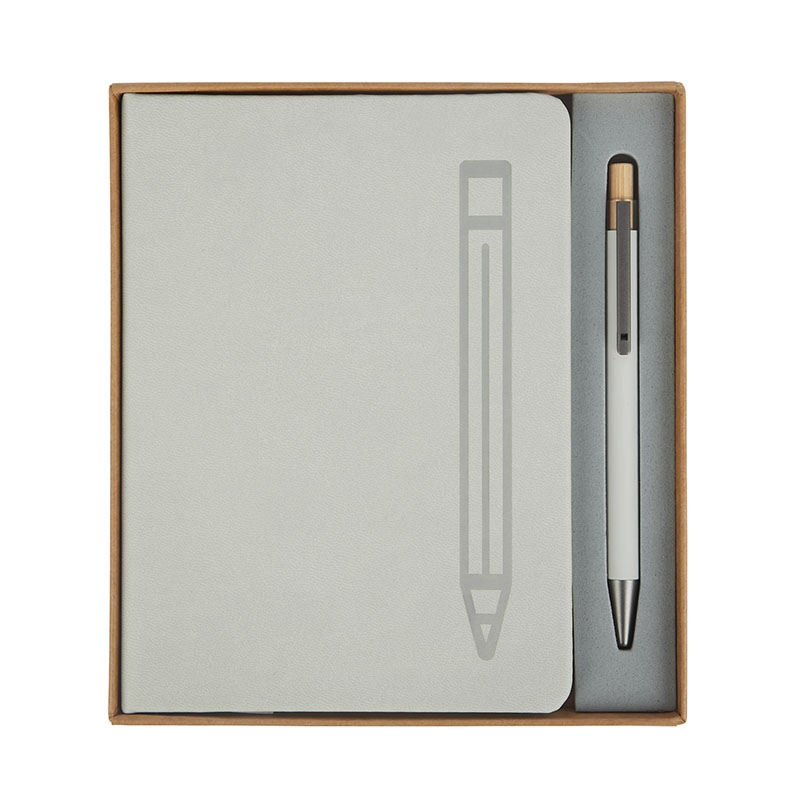 Manhattan II Gift Set w/ Magnetic Journal & Recycled Pen 68