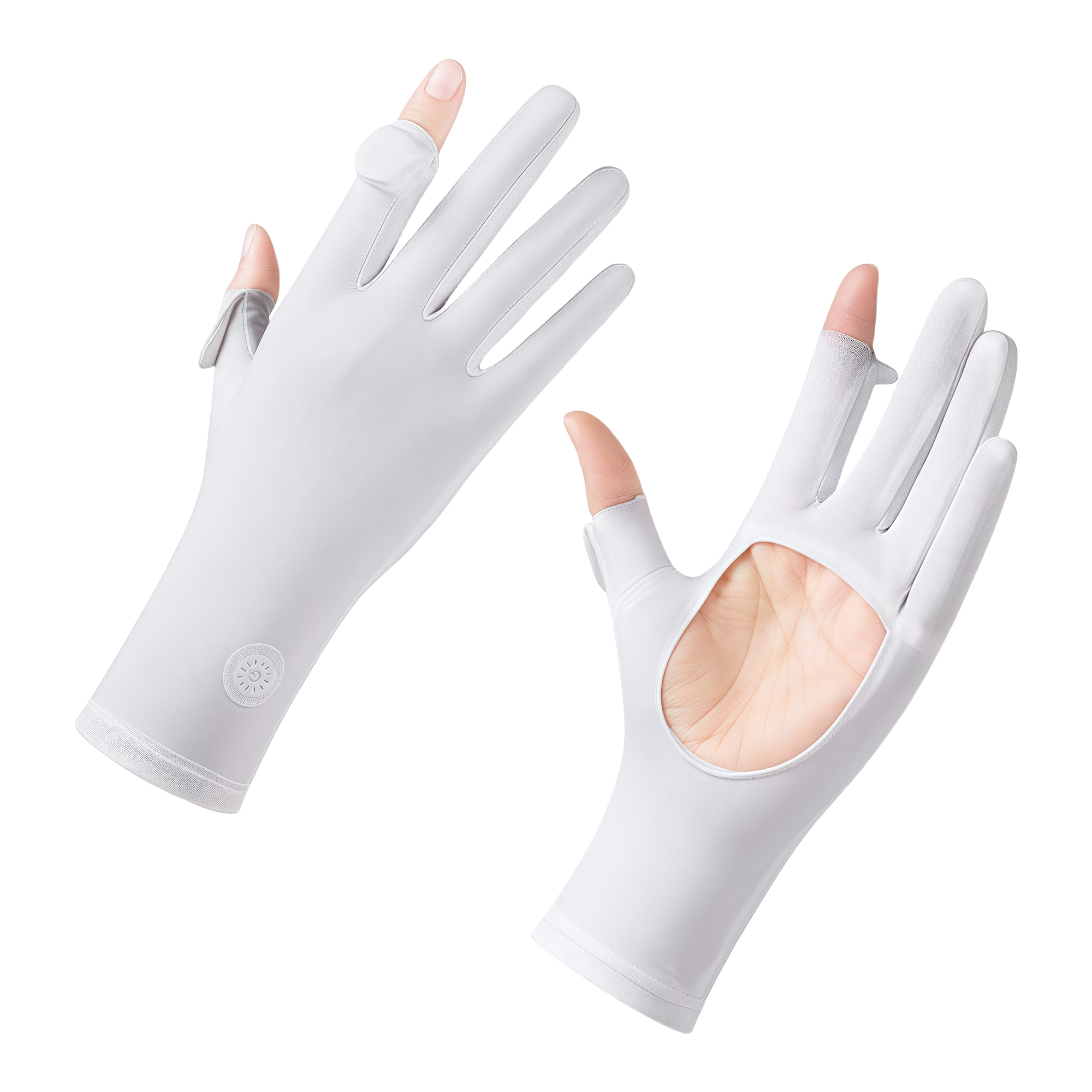 Summer Cooling UV Protection Touchscreen Anti-Slip Breathable Stretchable Unisex Gloves for Outdoor 7