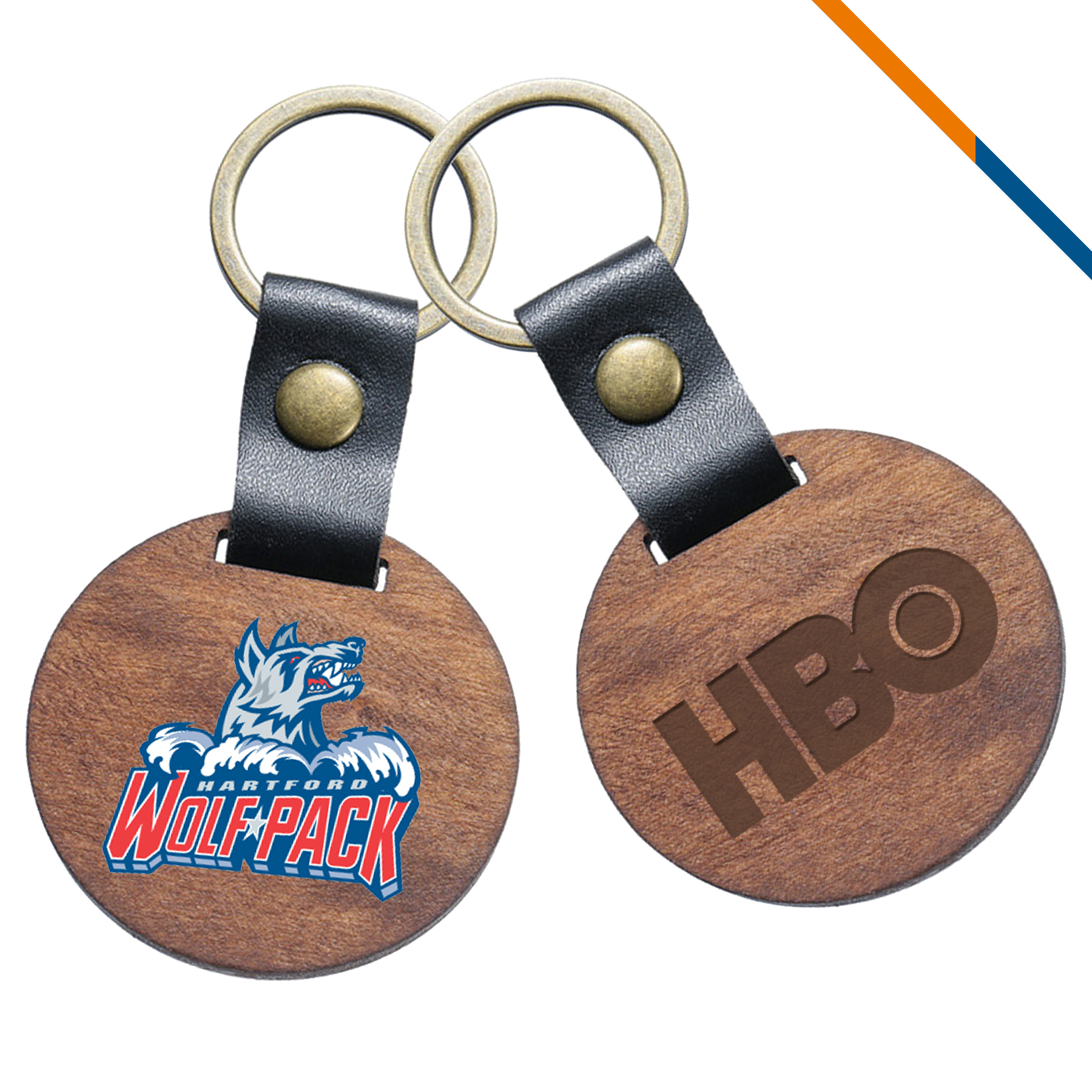 Vintage Wooden Key Chain 2