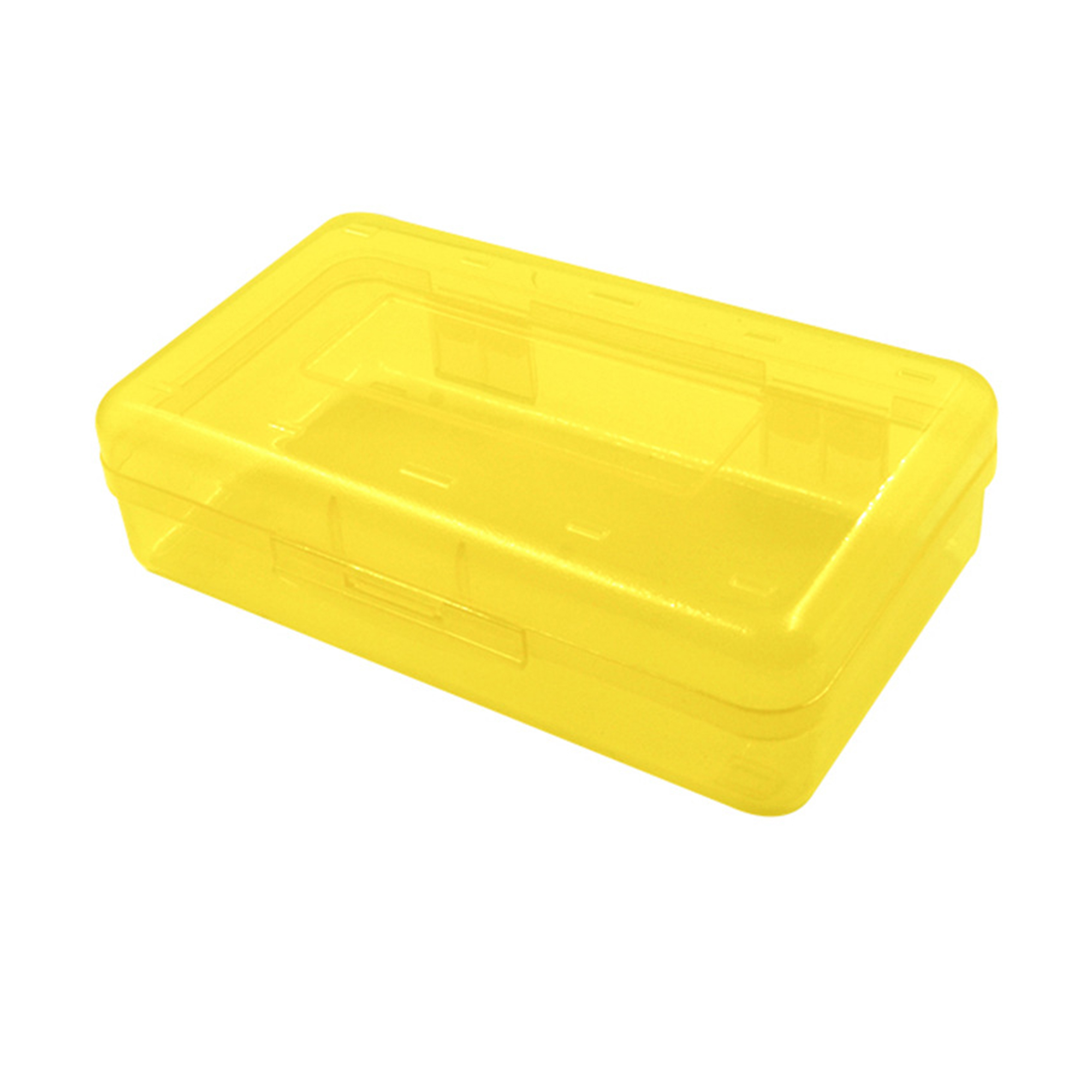 Utility Large Capacity Clear Polypropylene Pencil Box Case 14