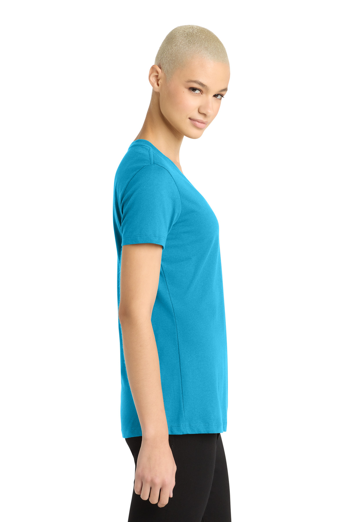 District - Women's Perfect Weight V-Neck Tee. DM1170L 74
