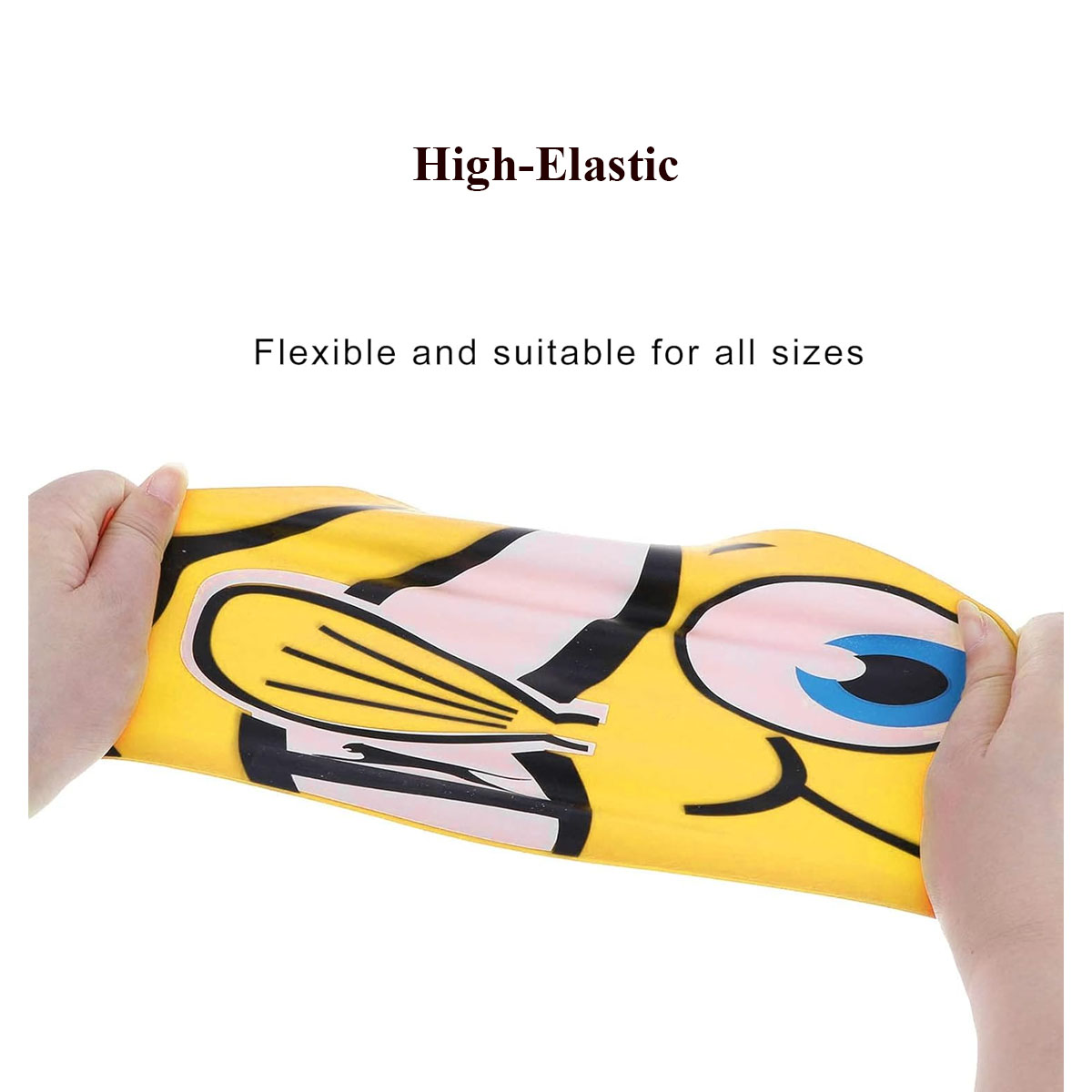 Kids Cartoon Fish Swim Caps 5