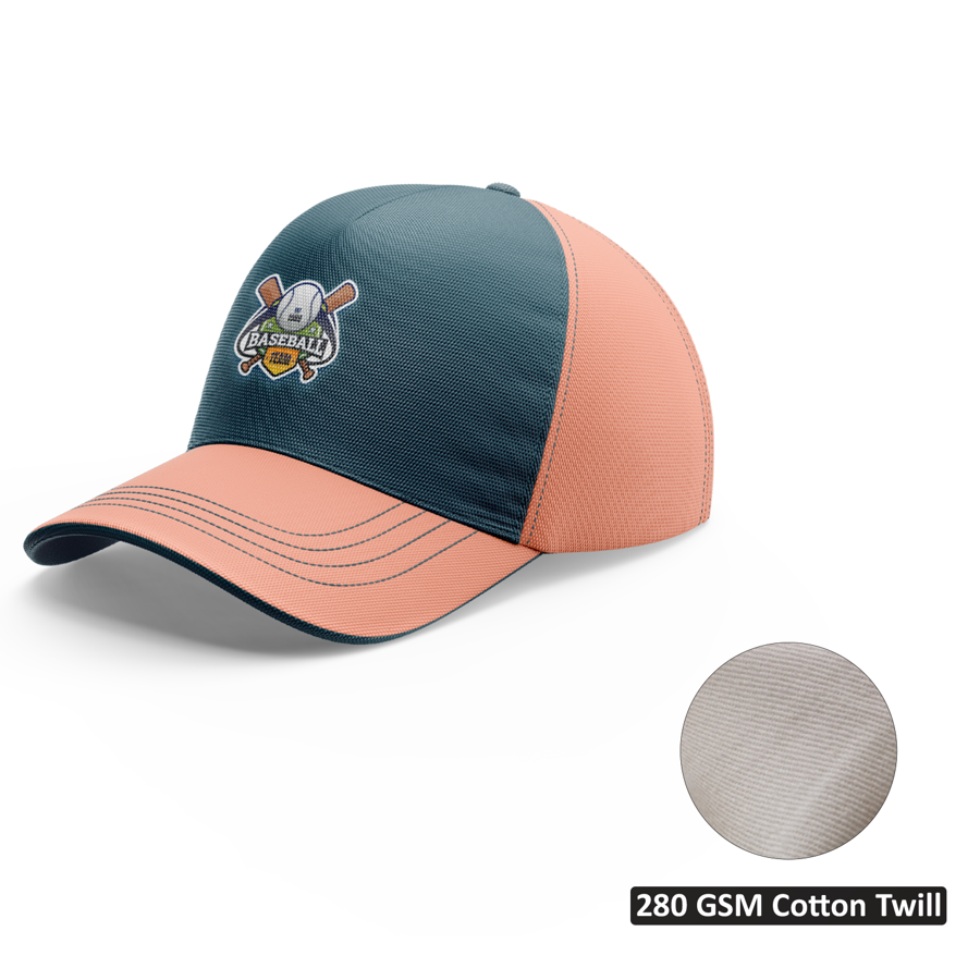 Premium Custom Cotton Twill 5 Panel Cap