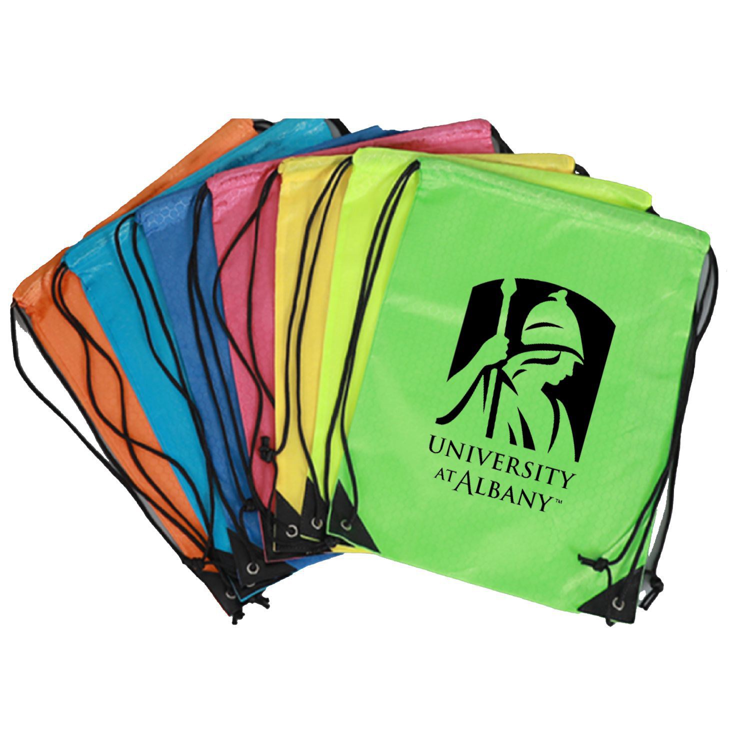 Football Shape Fabric Drawstring w/ Reinforced Corner 2