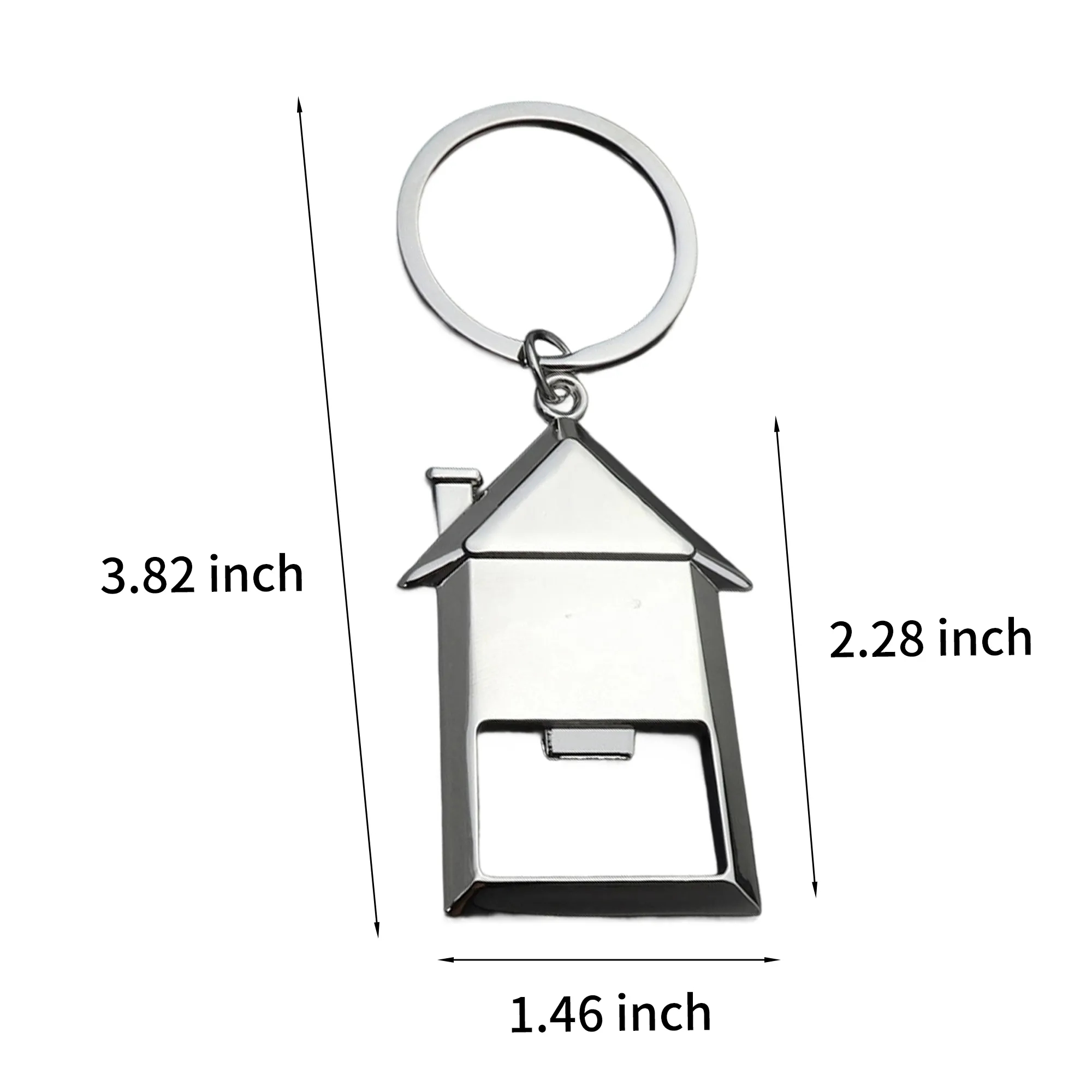 House-Shaped Metal Keychain Bottle Opener 5