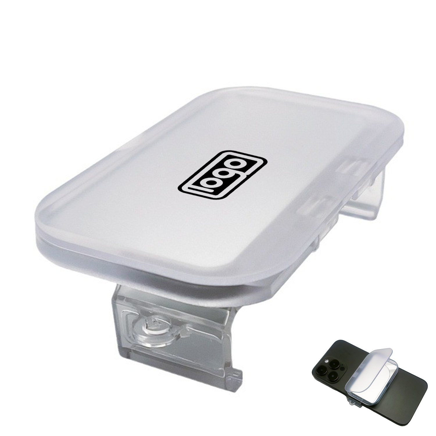 Retractable Phone Back Clip Flip Cover w/ Makeup Mirror 6