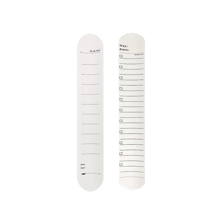 Reusable Silicone Memo Pad Slap Wristbands with Ruler 2