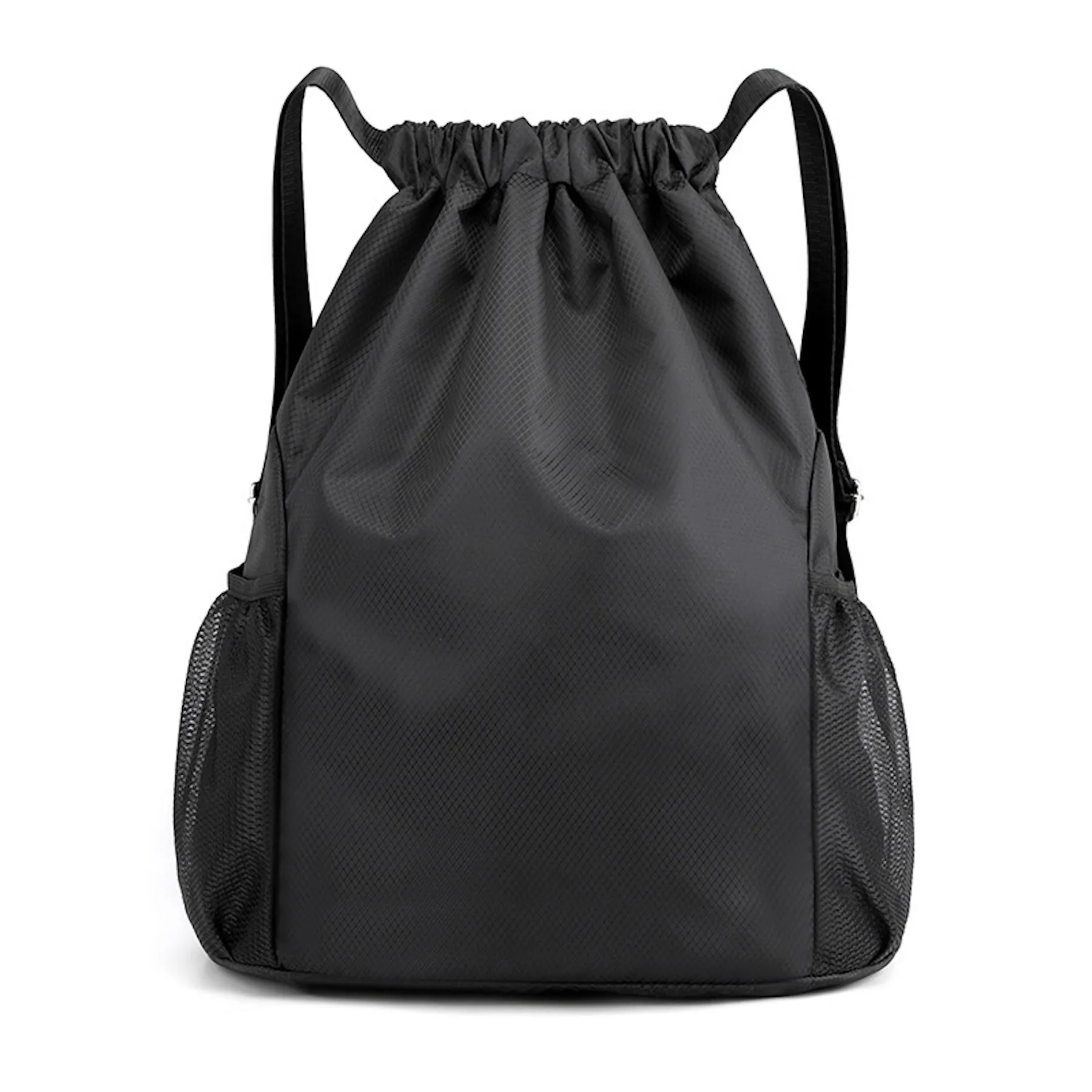 Drawstring Backpack Sports Gym Bag w/2 Water Bottle Holder 11