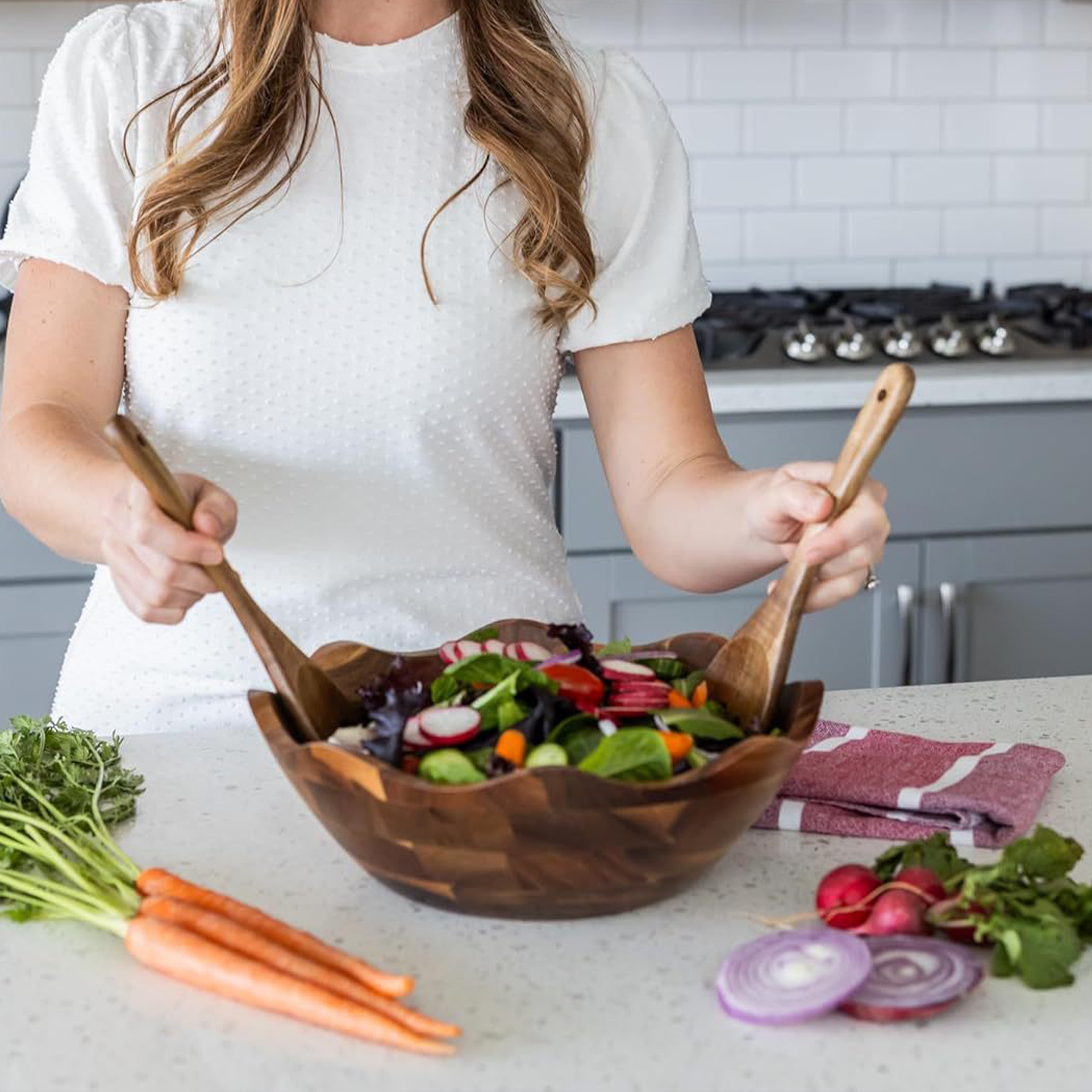 Wooden Salad Bowl 4