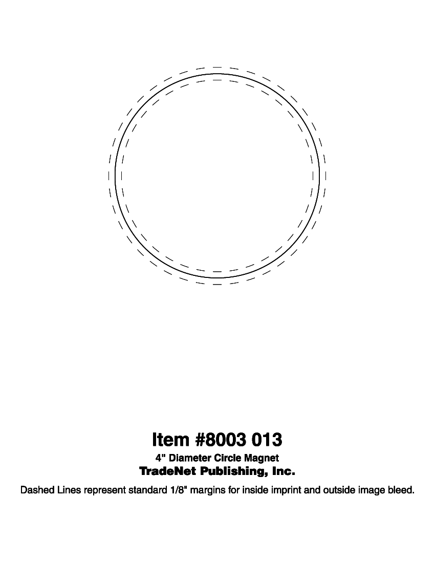 Magnet - 4 Inch Diameter Circle - Outdoor Safe 4