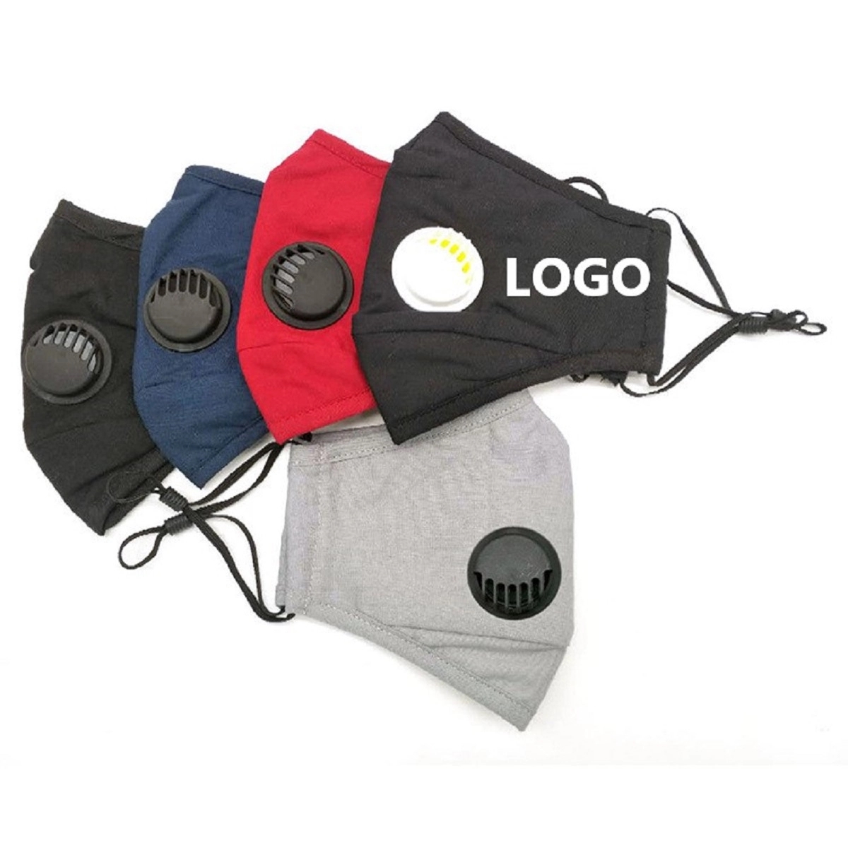 Reusable Cotton Mask with breathing valve 3