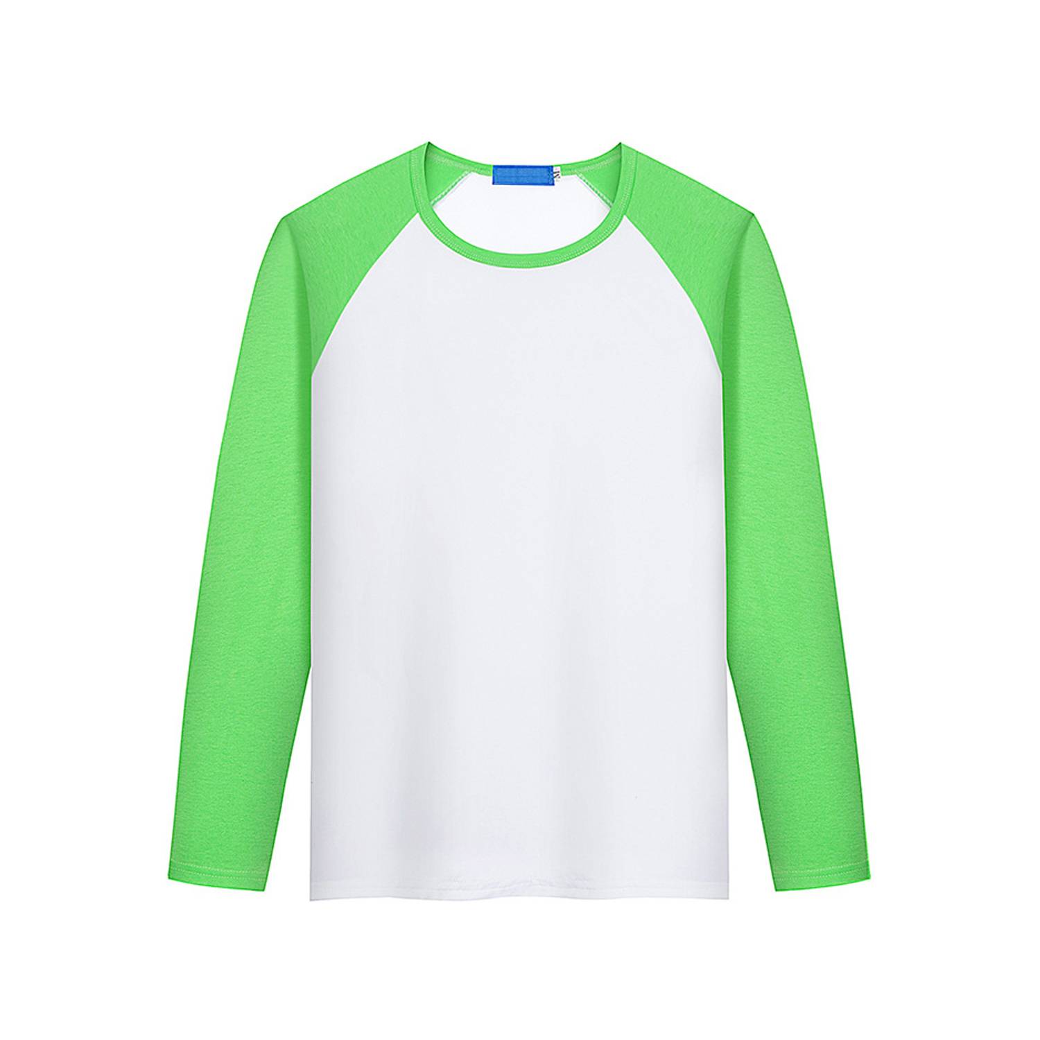 Modal Long Sleeve Colorblock Crew Neck Shirt 10