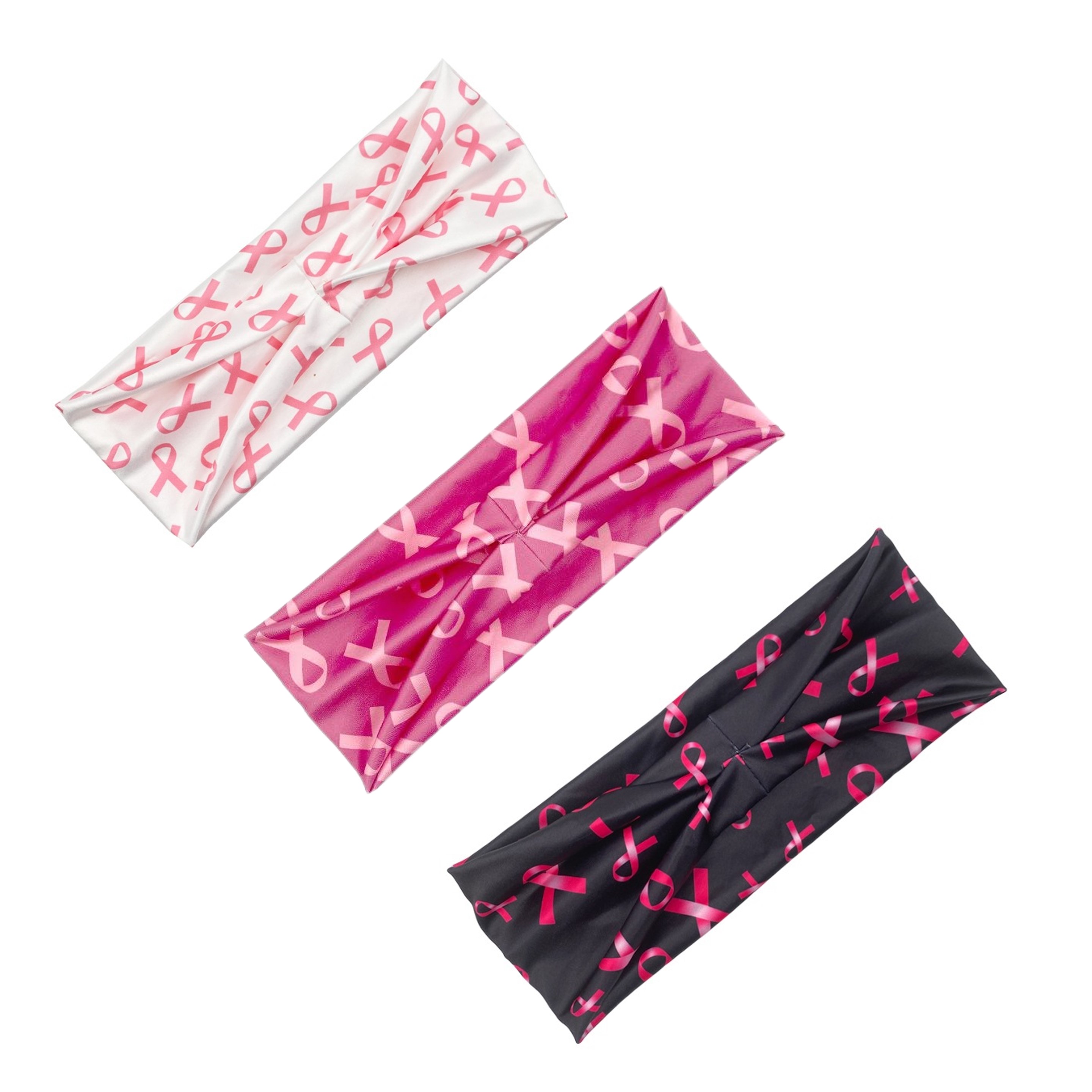 Breast Cancer Awareness Printed Headband(direct import) 2