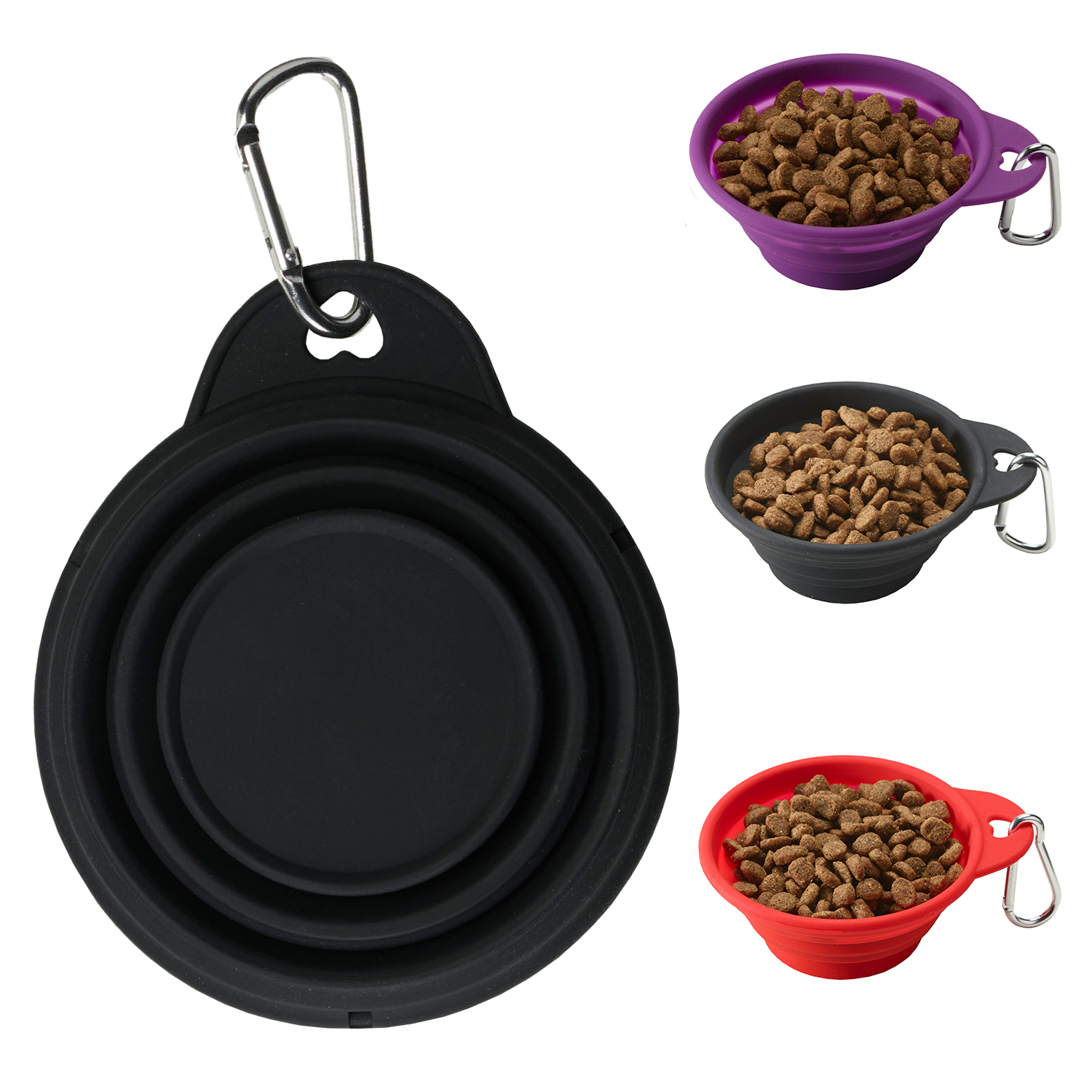 Collapsible Pet Bowl with Carabiner, 8 oz. 11