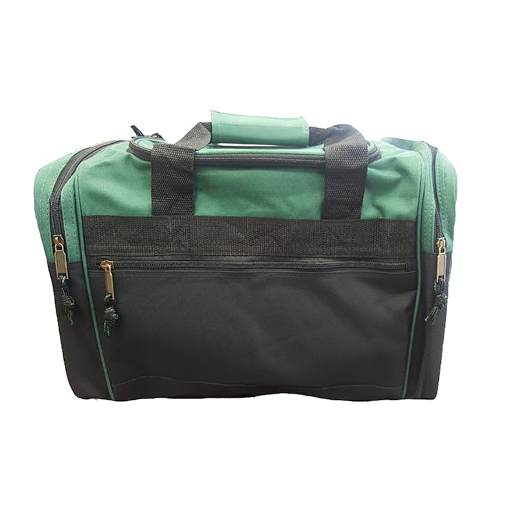 17" Duffel Bags - Forest Green with Black 2