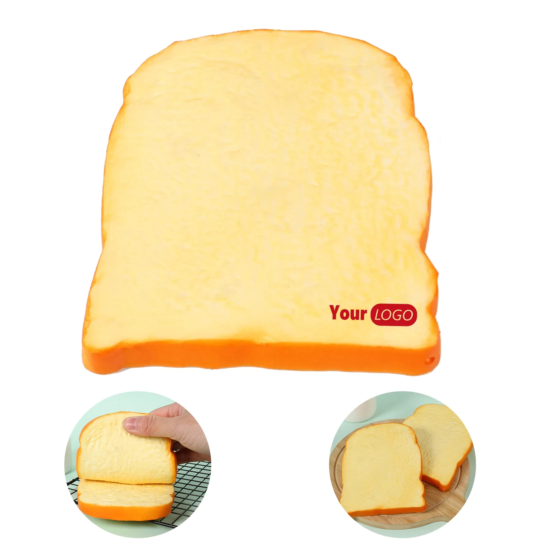 PU Simulation Dessert Toast Bread Model 2