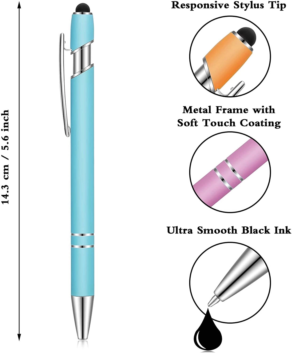 Ballpoint Pen with Stylus Tip 3