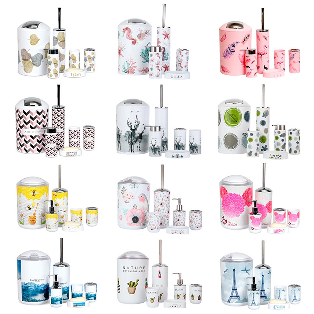 6Pcs Bathroom Accessories Set 6