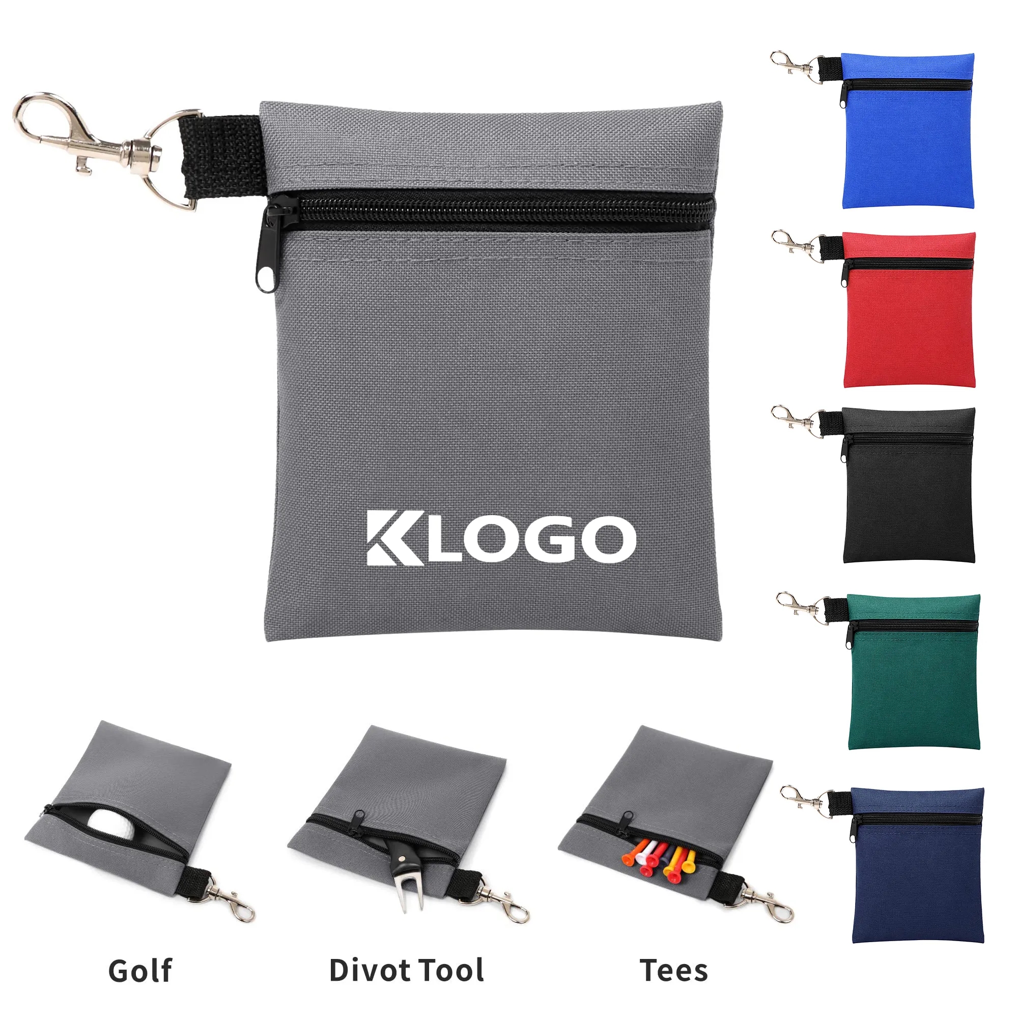 Zipper Golf Ball Pouch 2
