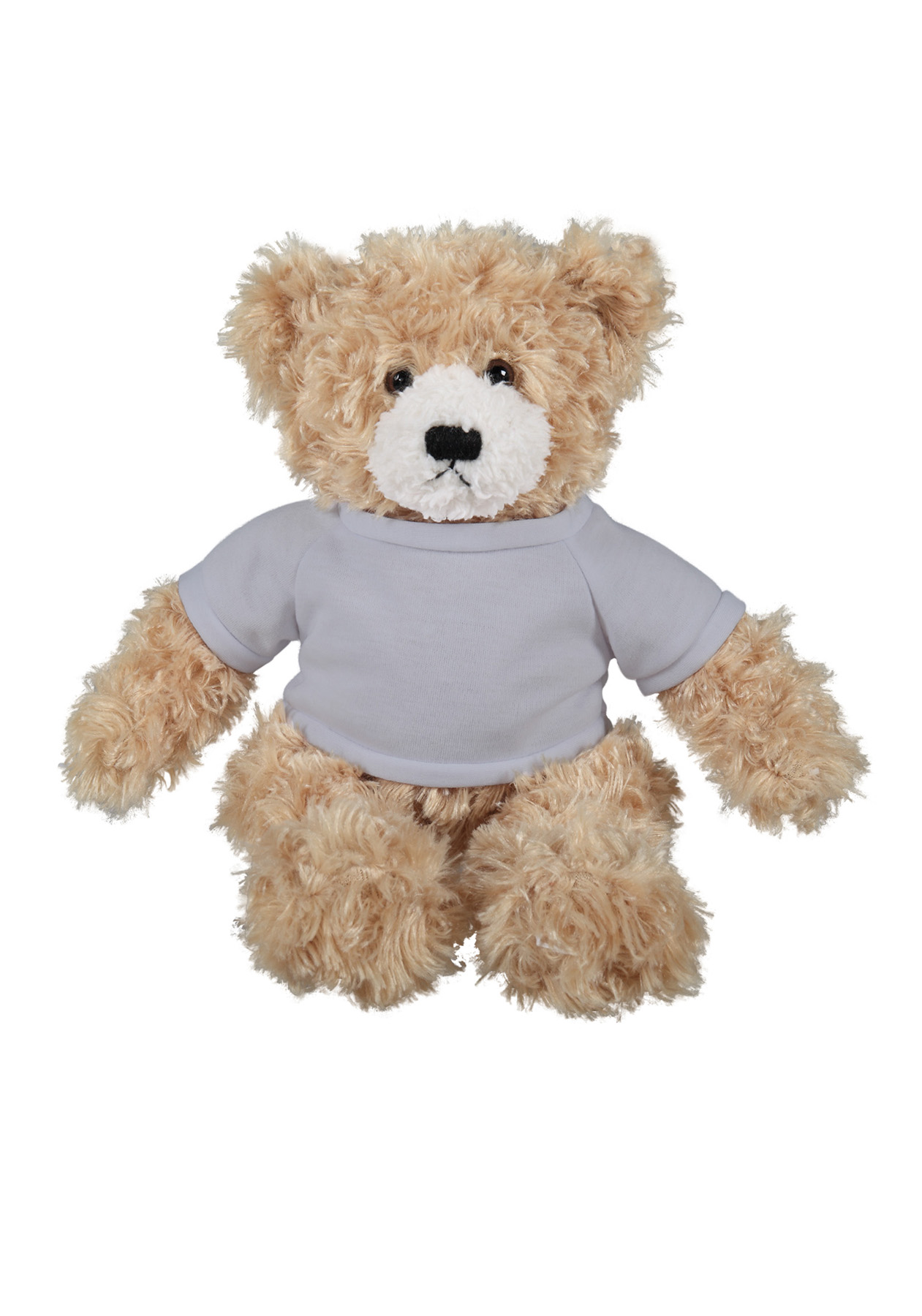soft plush Beige Brandon Bear  with t-shirt 13
