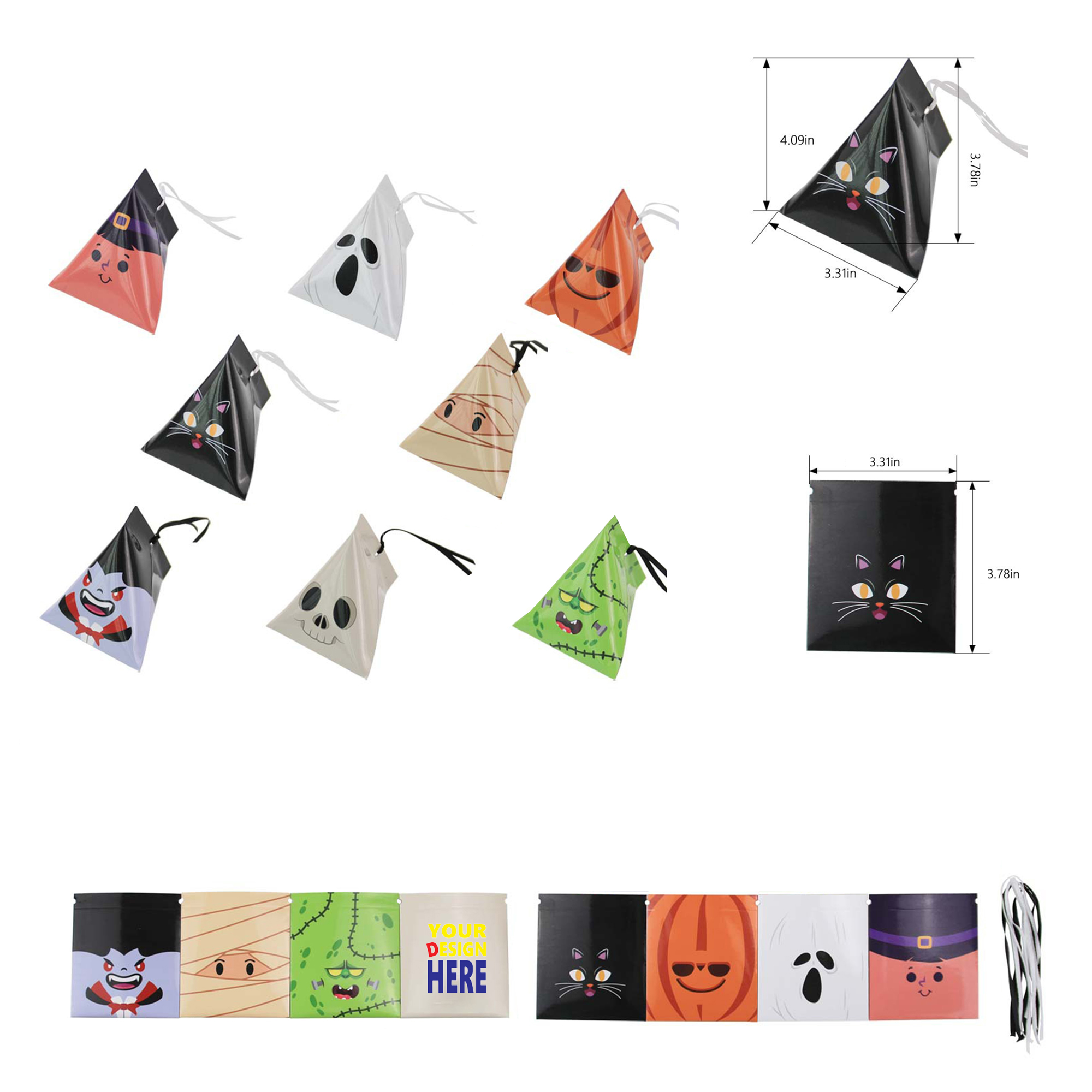Custom Full Color Halloween Candy Packing Box 2