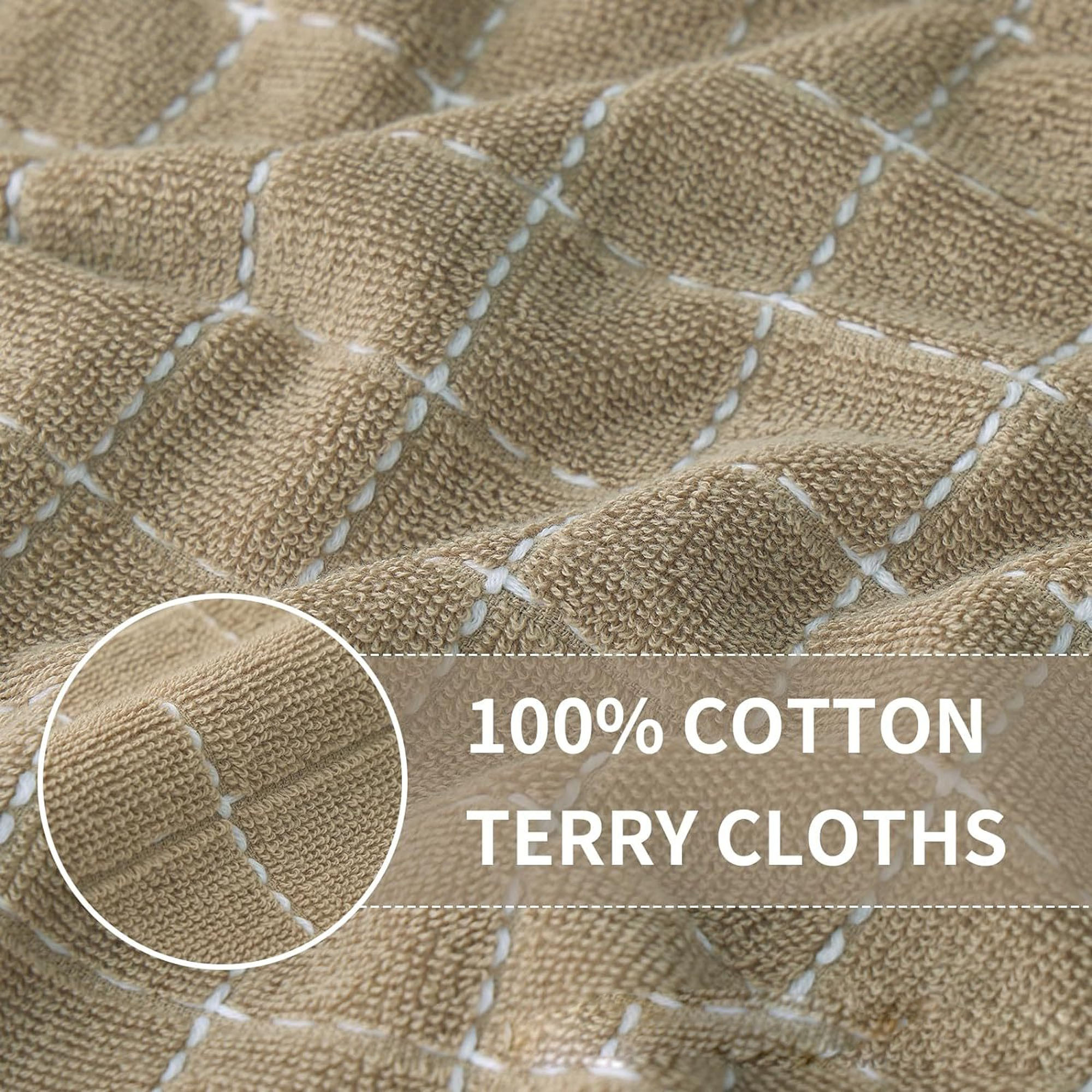100% Cotton Kitchen Towels Soft and Super Absorbent Dish Towels 6