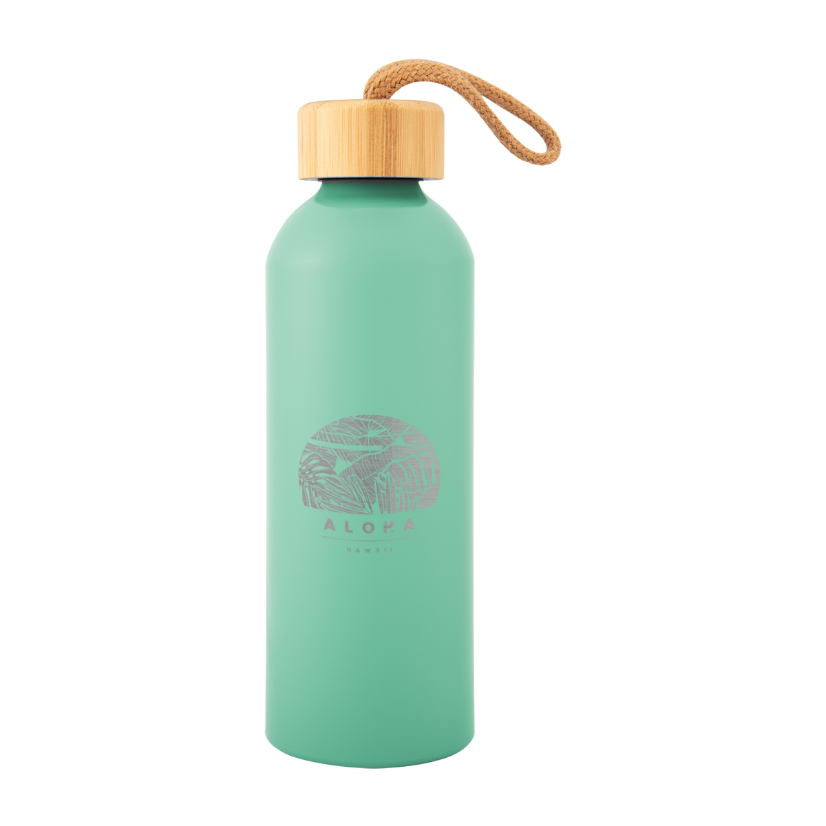 25 Oz. Full Laser Blaire Recycled Aluminum Bottle With Bamboo Lid, custom water bottle with logo imprint 9