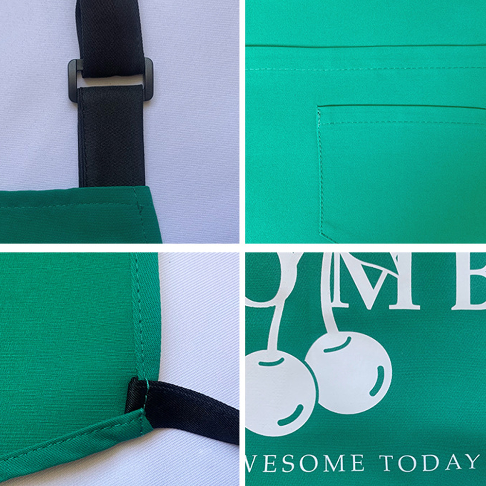 Waterproof kitchen cotton-polyester apron 8