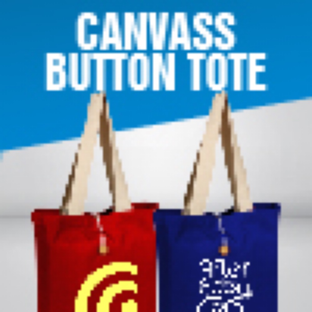 Colorful Canvas Button Tote, custom tote bag with logo imprint 14