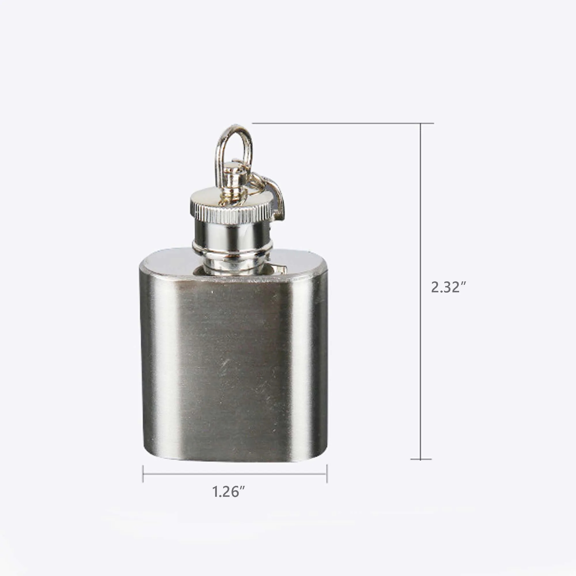 Mini 1oz Flask With Keychain 2