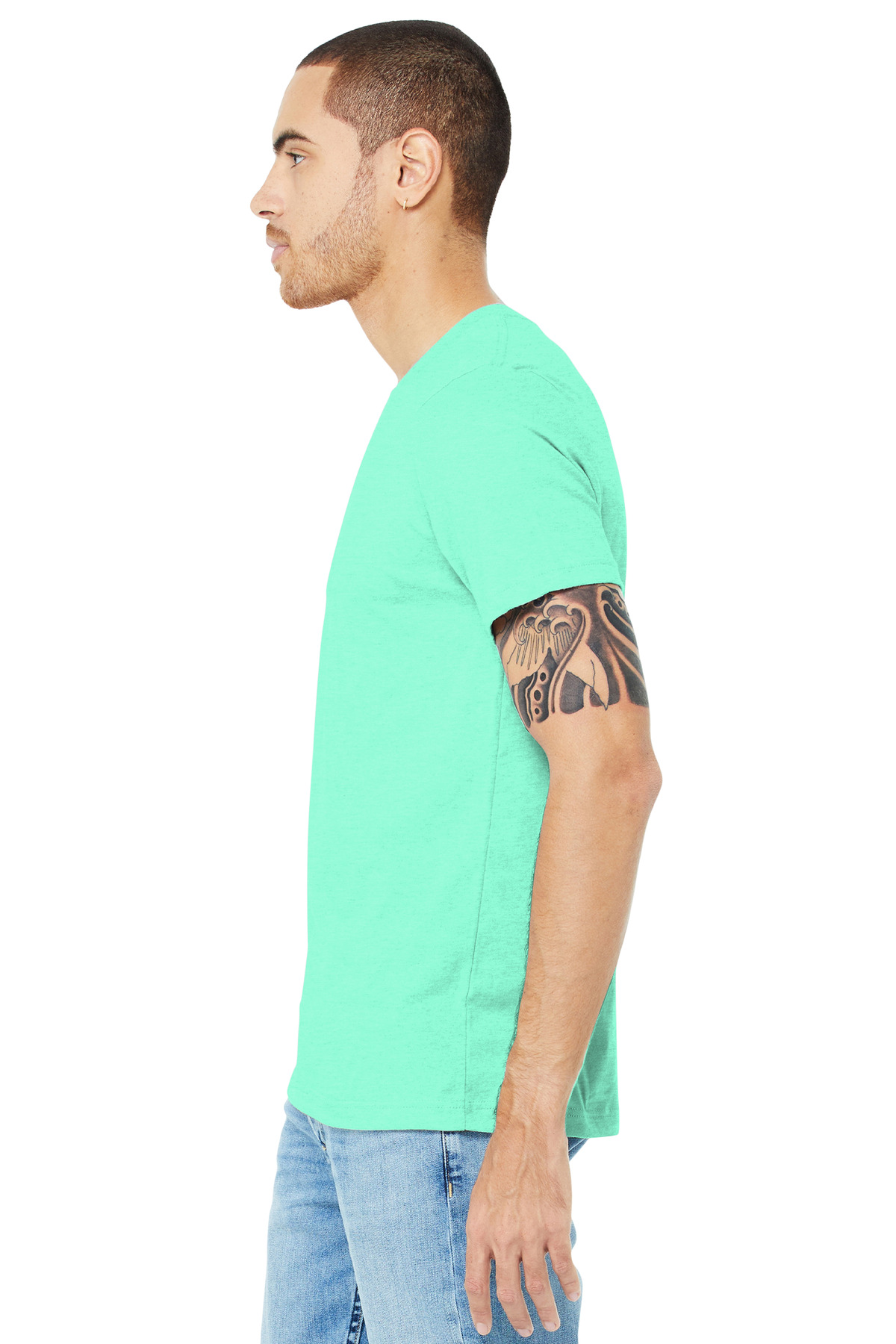 BELLA+CANVAS Unisex Heather CVC Short Sleeve Tee. BC3001CVC 512