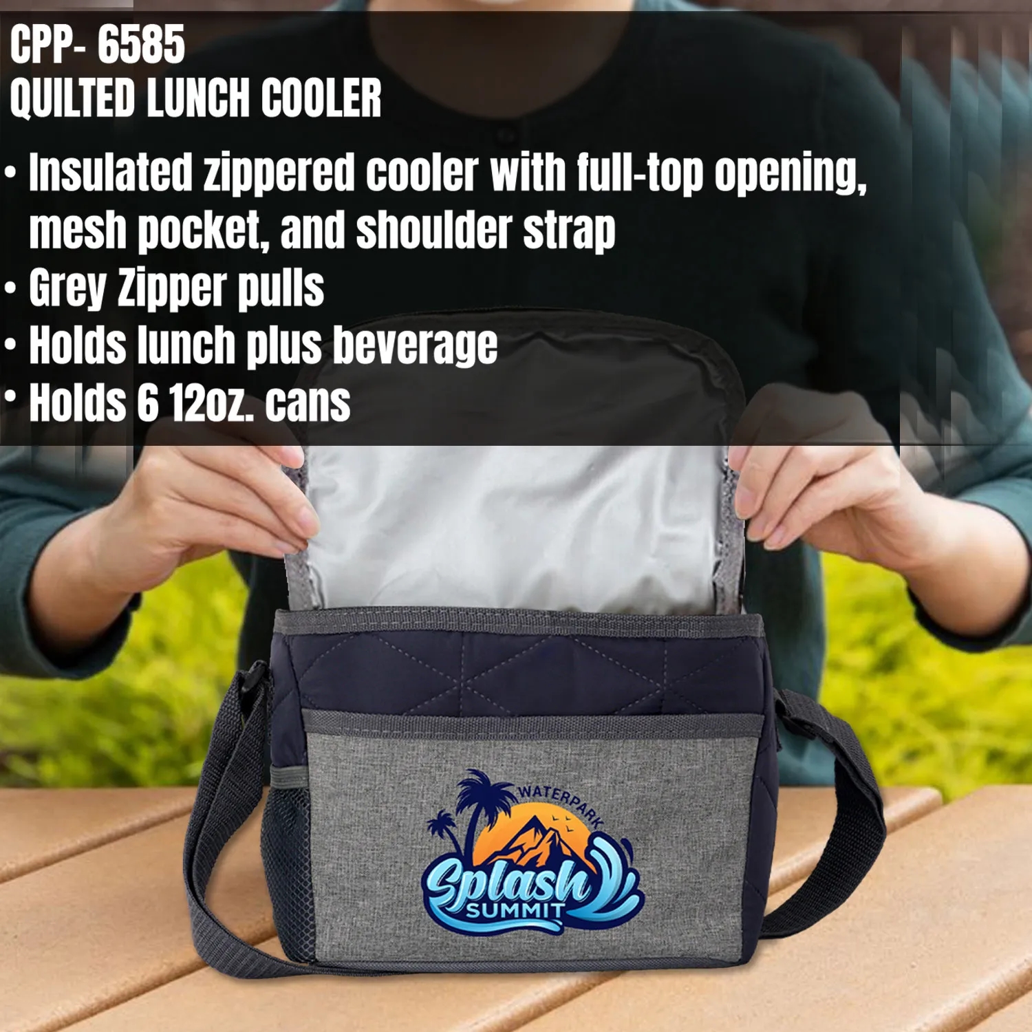 QUILTED LUNCH COOLER 6