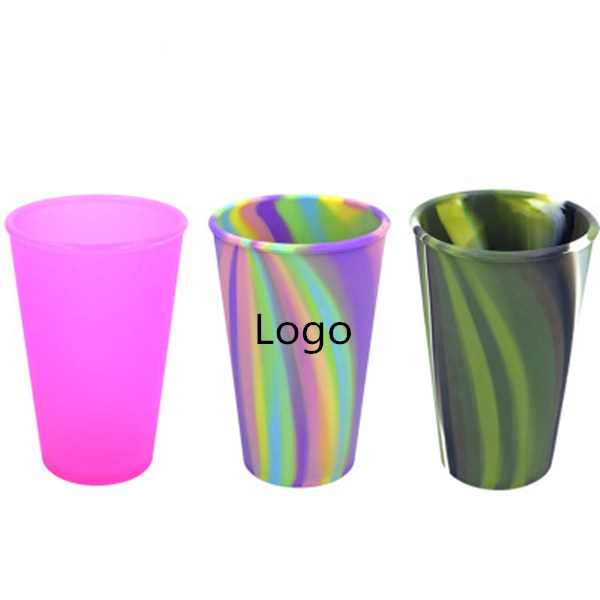 Unbreakable Silicone Cup Drinkware Pint Glass Set 3