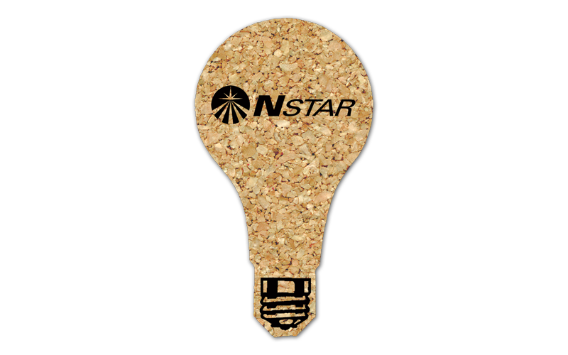 Light Bulb Cork Coaster