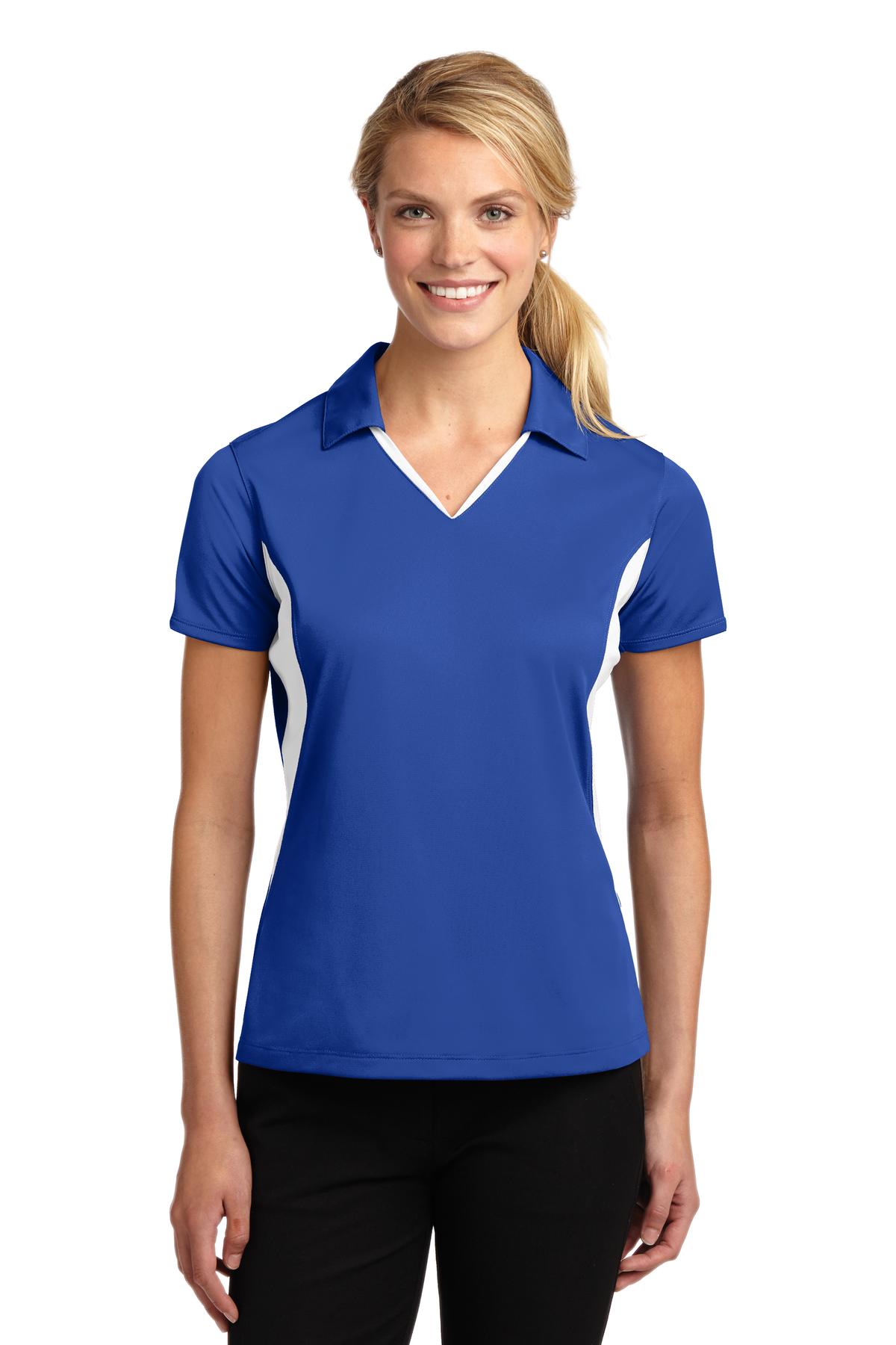 Sport-Tek® Women's Side Blocked Micropique Sport-Wick Polo 18