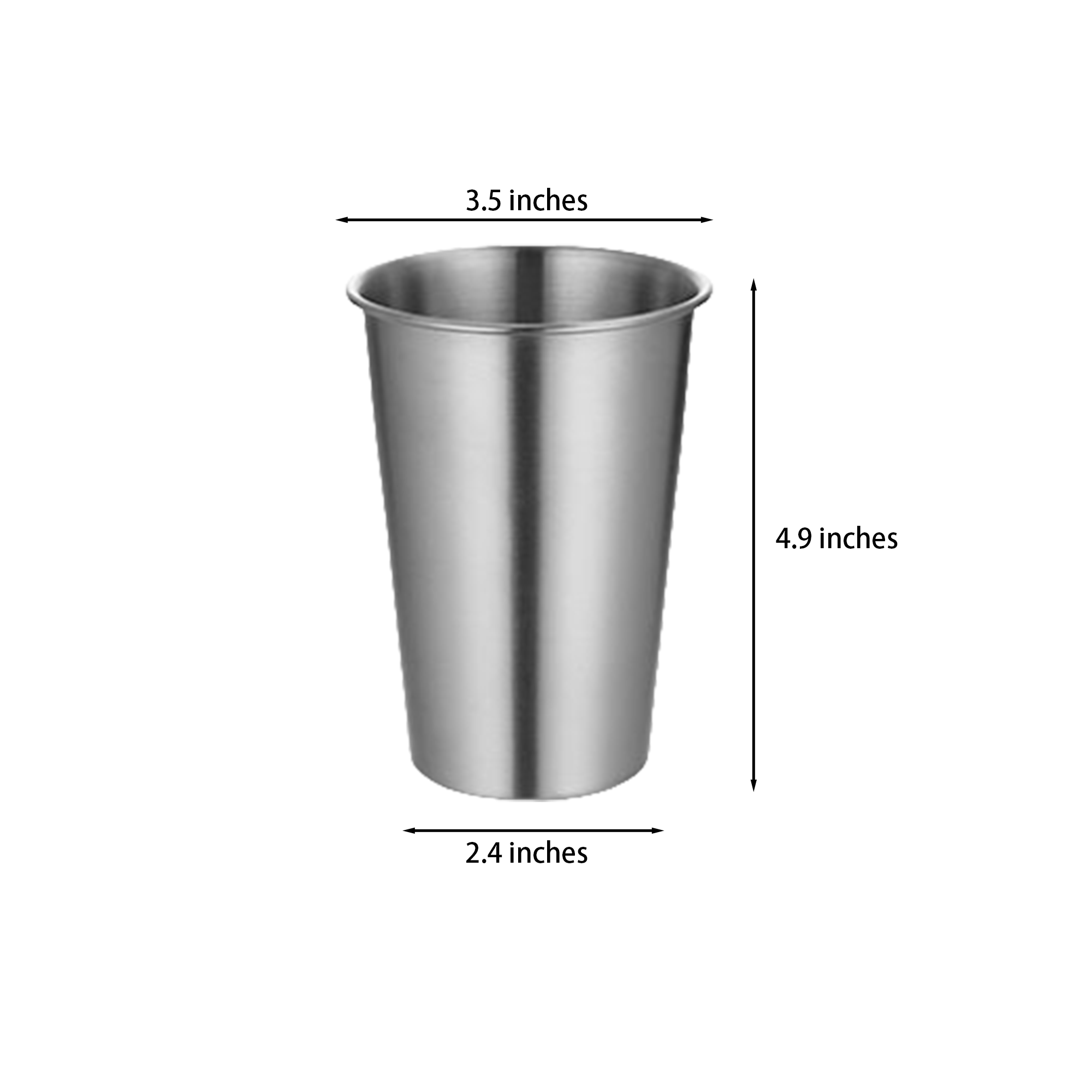 Reusable Stainless Steel Drinking Cup MOQ100 3
