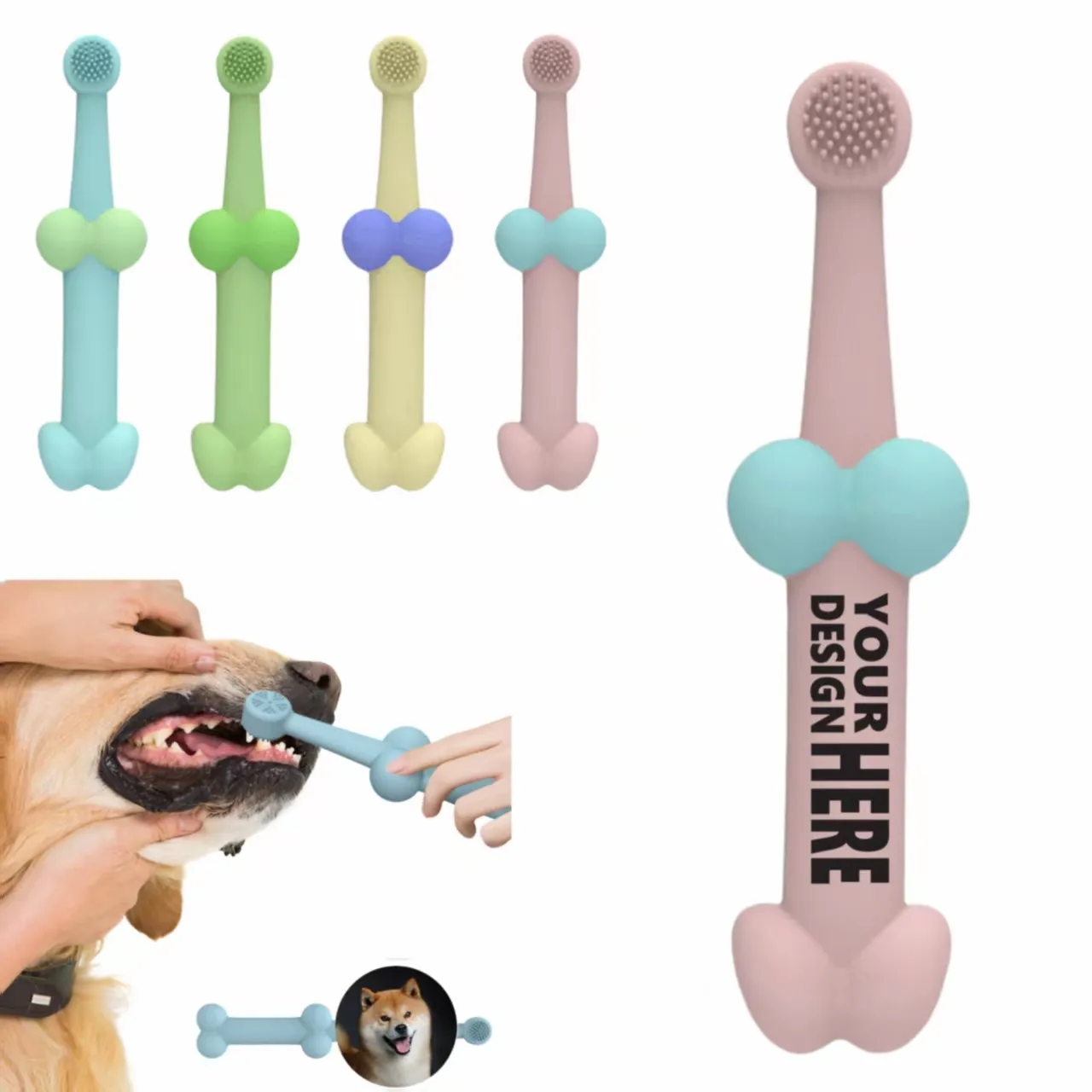 Silicone Pet Toothbrush
