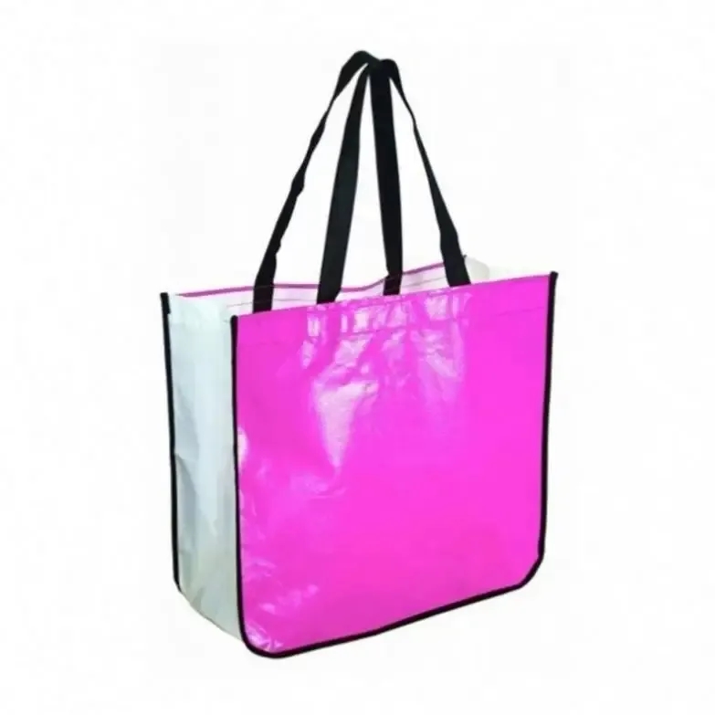 Extra Large Laminated Shopping Tote Bag 1